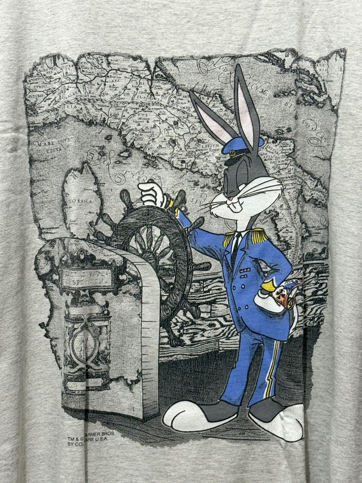 Warner Bros Bugs Bunny 90s Vintage Tee Grey Size US XL / EU 56 / 4 - 2 Thumbnail