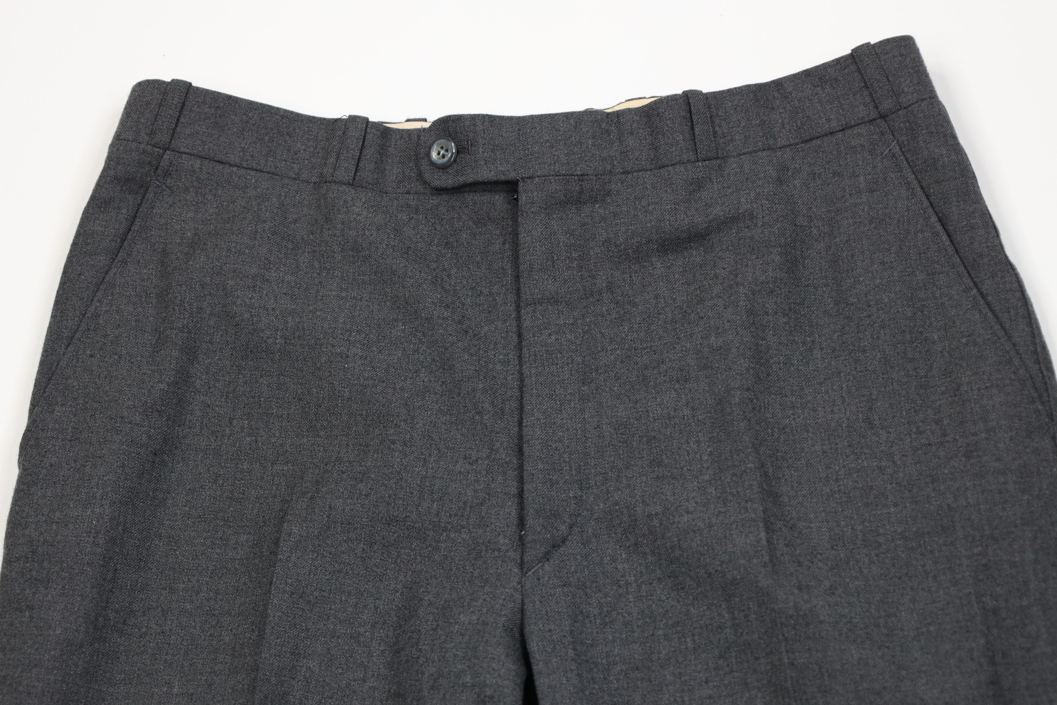 Vintage Vintage 70s Streetwear Wide Leg Chino Pants Heather Gray Size US 32 / EU 48 - 2 Thumbnail