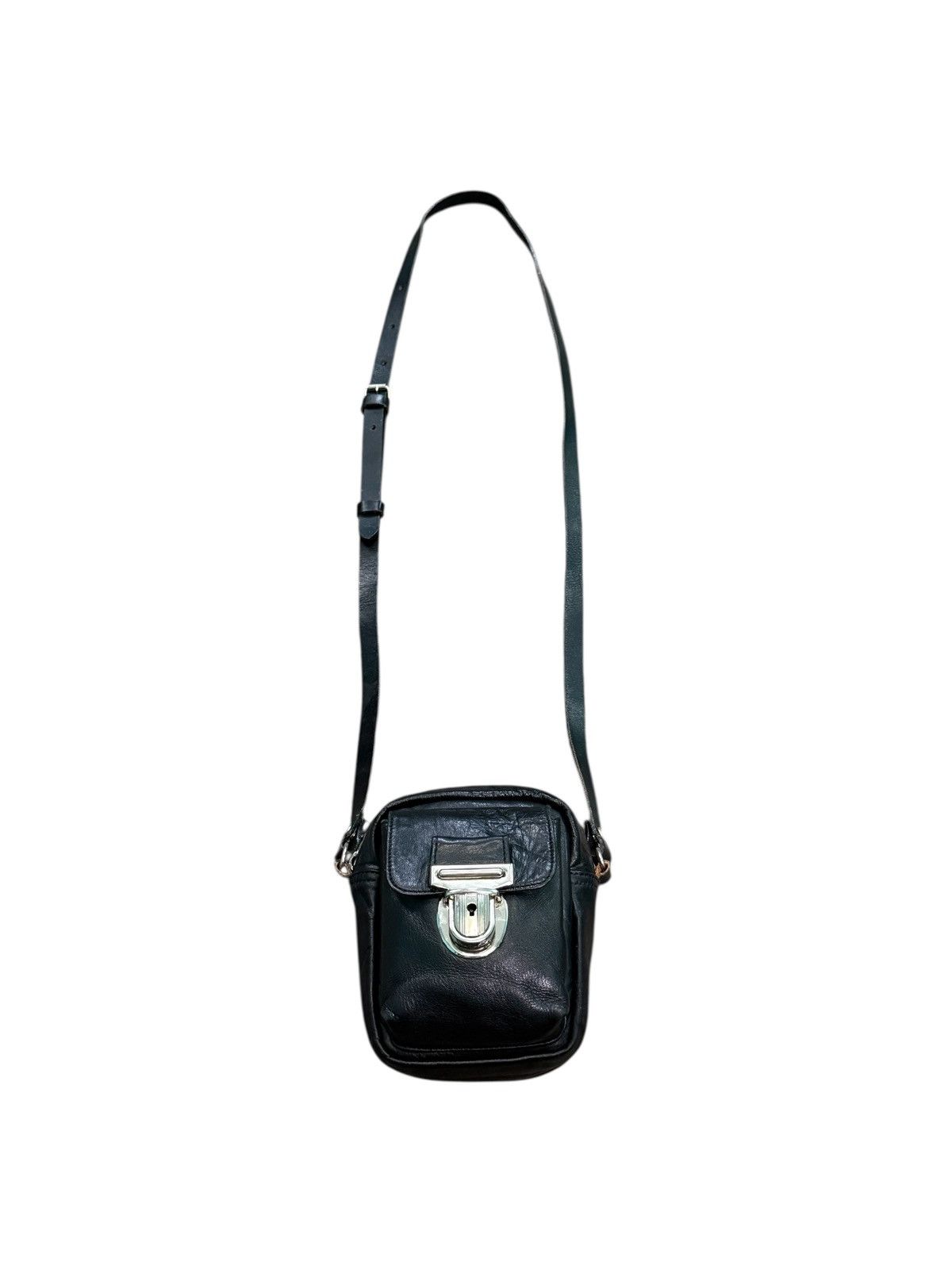 Yohji Yamamoto YSACCS YOHJI YAMAMOTO LEATHER MINI CROSSBODY BAG Size ONE SIZE - 1 Thumbnail