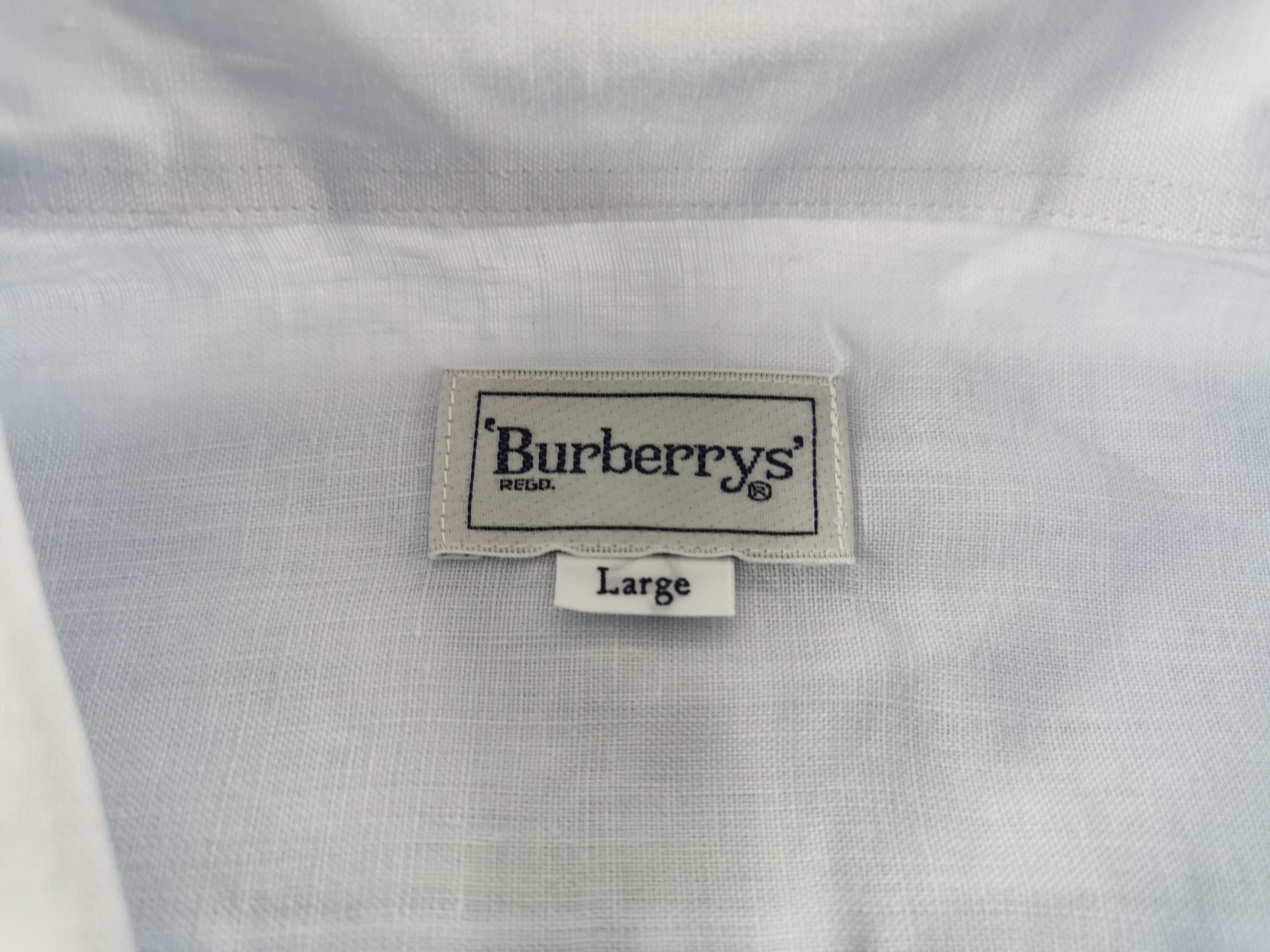 Burberry Vintage Burberry's Linen Button Down Shirt Size M Size US M / EU 48-50 / 2 - 5 Thumbnail