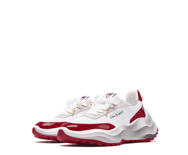 Casablanca o1y0526 Low-Top Sneakers in Red/White Size US 12.5 / EU 45-46 - 4 Thumbnail