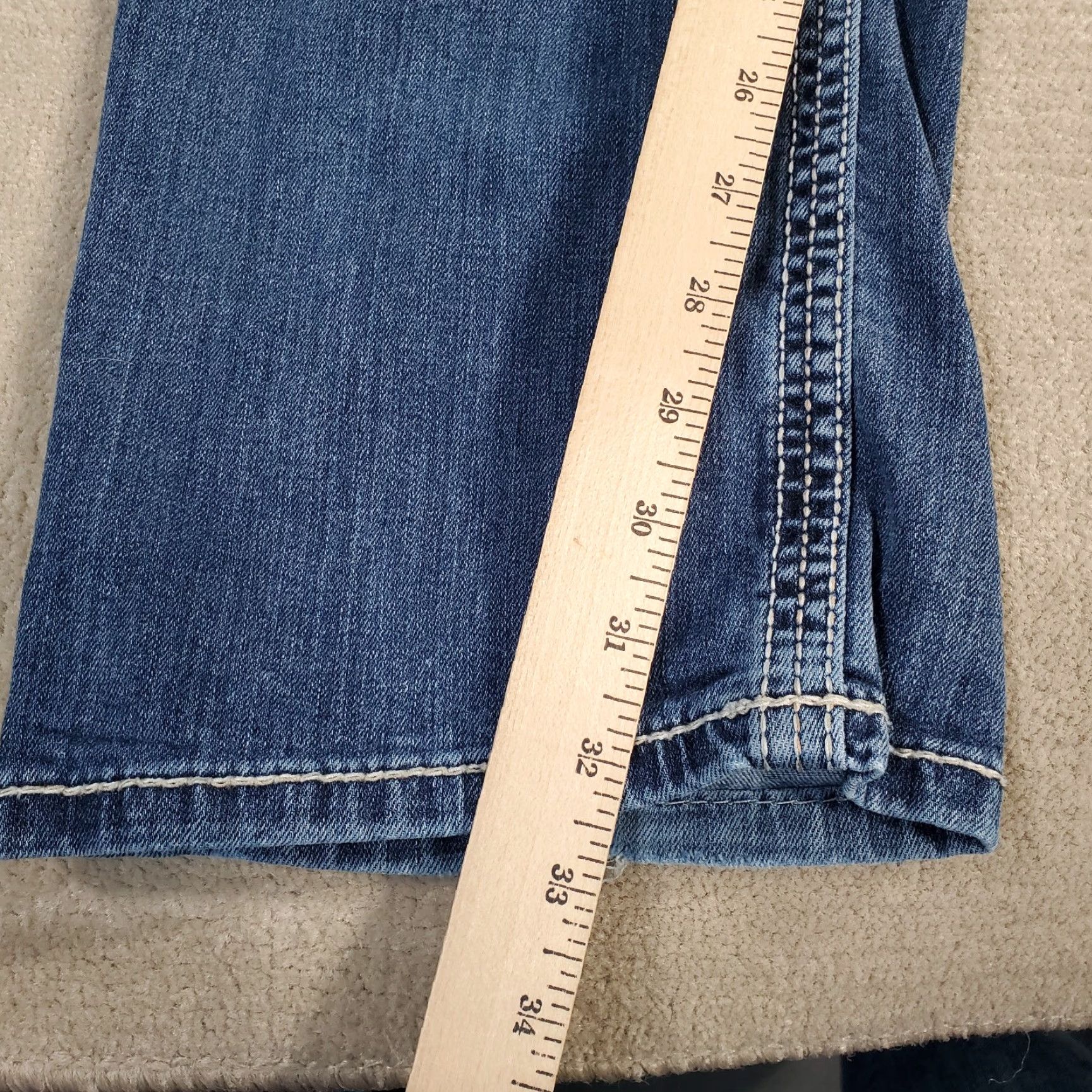 Vintage BKE Tyler Jeans Mens 33 L Blue Buckle Medium Wash Straight Leg Buckle BKE Logo Jeans Mens Regular Fit Denim Cotton Used Vintage No Size US 33 - 6 Thumbnail