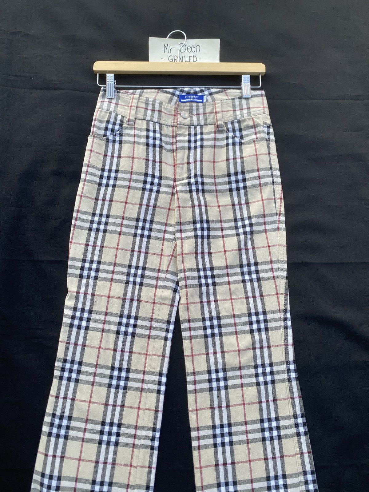 Burberry Rare Burberry Brown Checkered Casual Pants Size US 27 - 6 Thumbnail