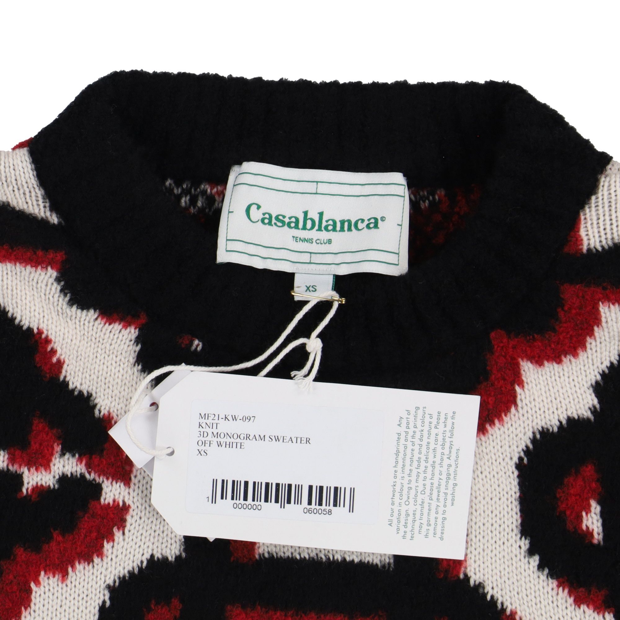 Casablanca 3D Monogram Logo Wool Sweater Size XS / US 0-2 / IT 36-38 - 5 Thumbnail