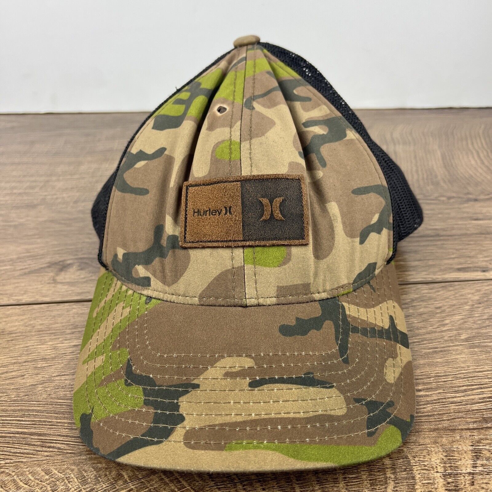 Hurley Hurley Snapback Hat Green Camo Hat Adjustable Adult Size Hat Size ONE SIZE - 5 Thumbnail