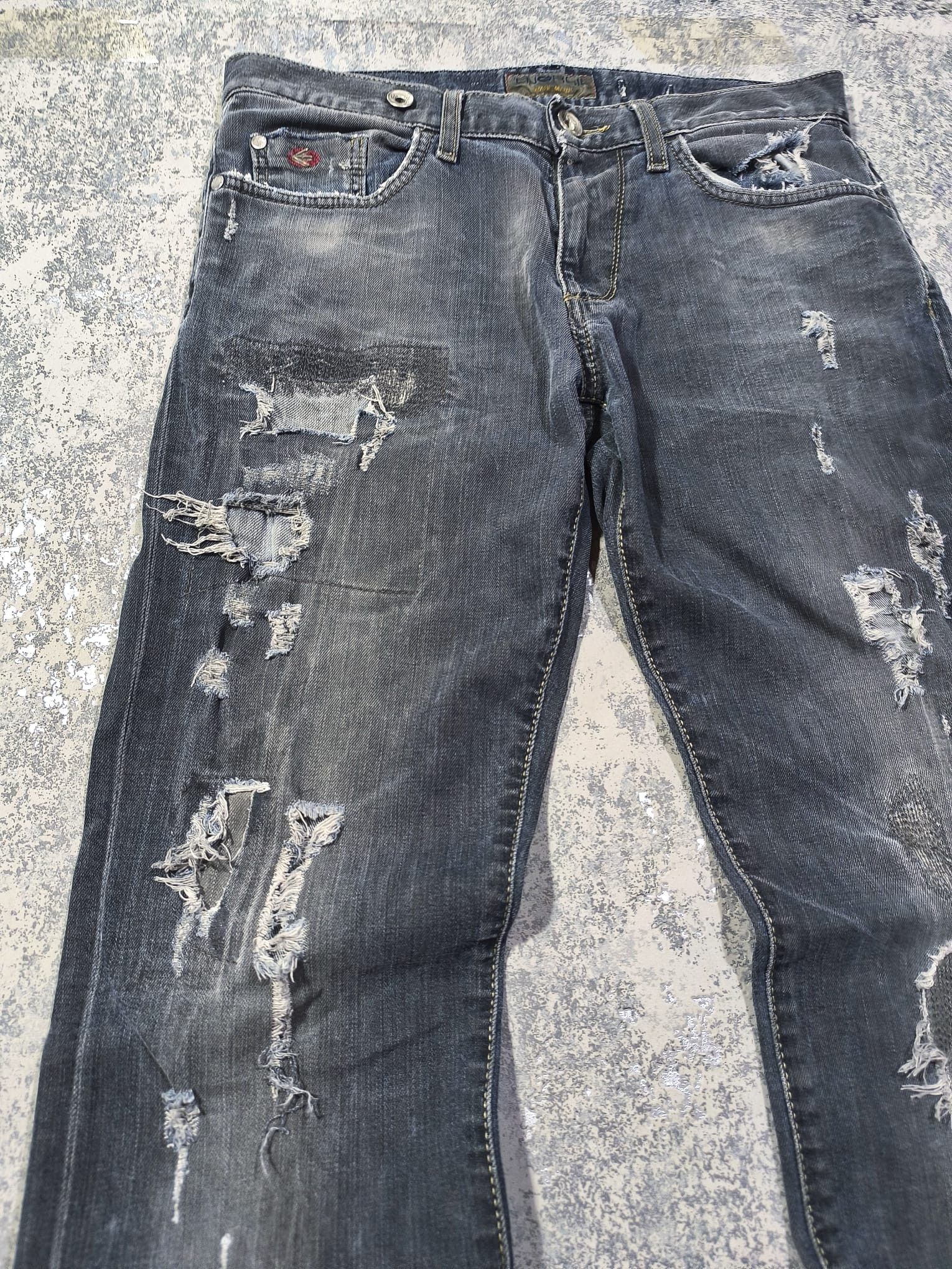 Hysteric Glamour trashed hedi slimane type slimfit destroyed energie jeans Size US 32 / EU 48 - 3 Thumbnail