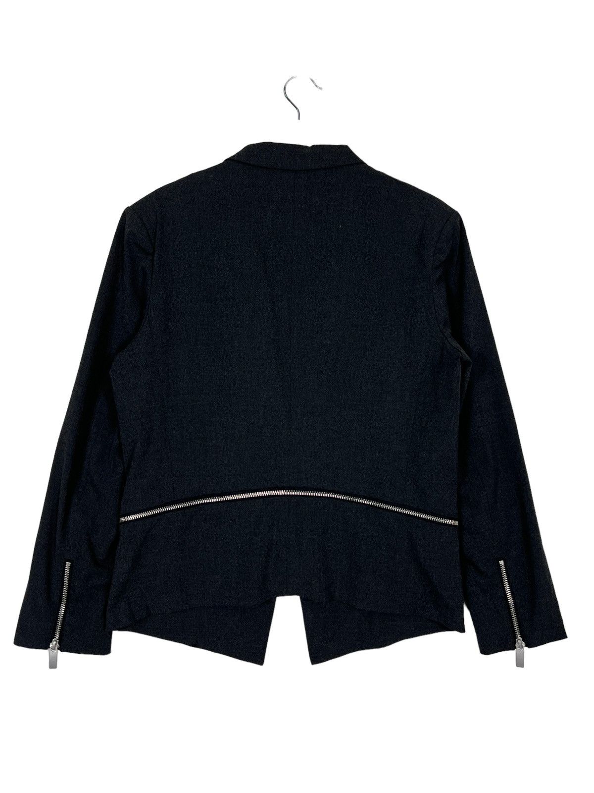 NO ID 🔥 NO ID BLACK ZIPPER POLY RAYON JACKET Size US S / EU 44-46 / 1 - 8 Thumbnail