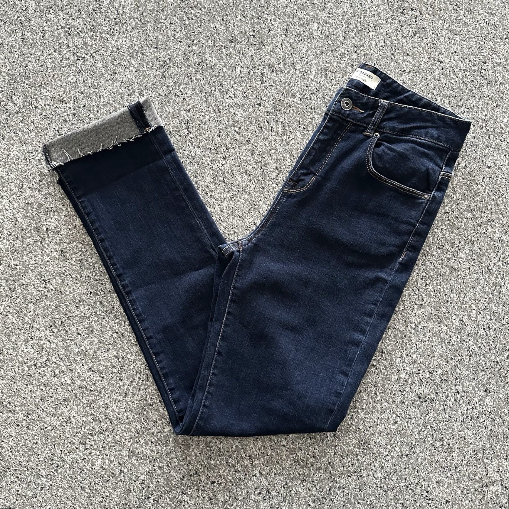 Denime Giordano Jeans Women’s Size 26 Slim Straight Dark Wash Stretch Denim Size 26" / US 2 / IT 38 - 2 Thumbnail