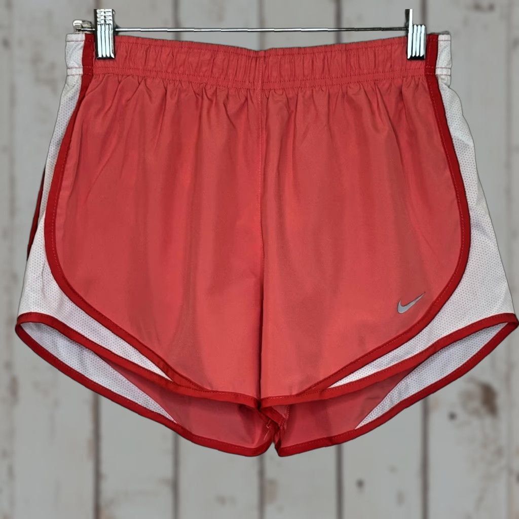 Nike Nike Dri-Fit Athletic Running Shorts Womens Medium Orange Lined Drawstring Waist Briefs Size 32" / US 10 / IT 46 - 1 Thumbnail