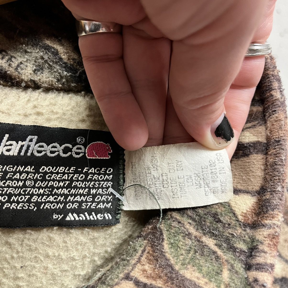 Vintage Polarfleece by Malden Camo Camouflage Vintage Bomber Jacket Size US L / EU 52-54 / 3 - 4 Thumbnail