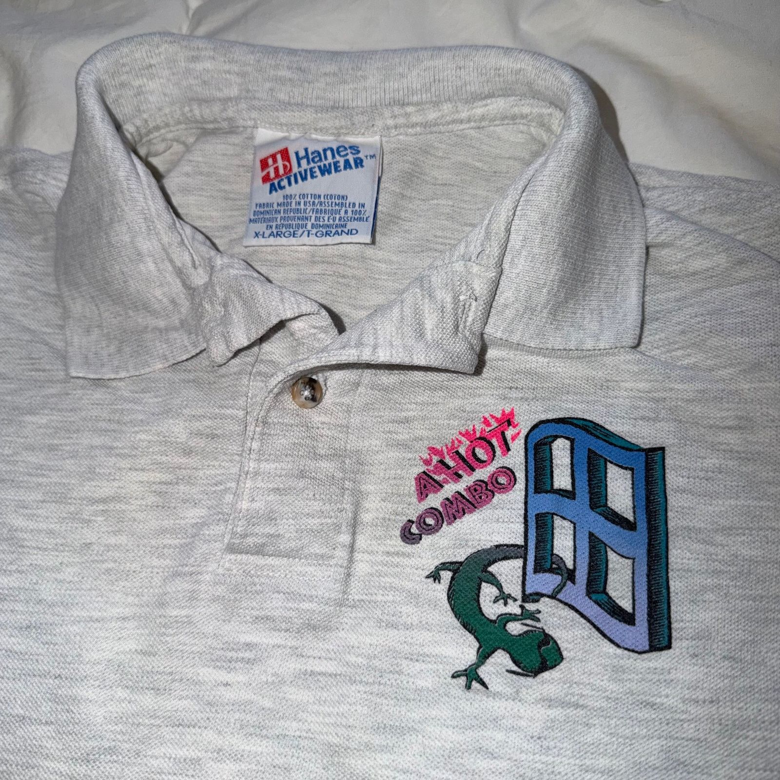 Microsoft Vintage Microsoft Windows Polo Shirt Hanes XL 90s Tech Promo Size US XL / EU 56 / 4 - 2 Thumbnail