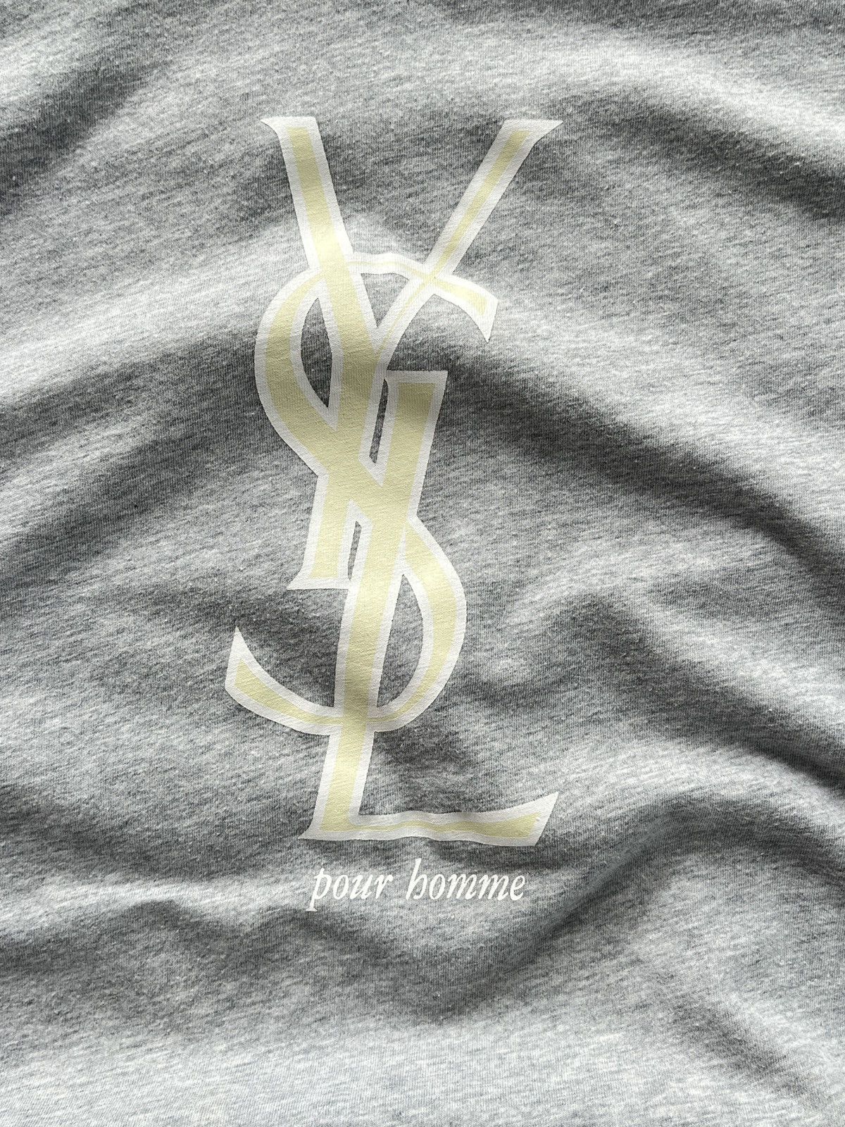 Yves Saint Laurent Vintage Yves Saint Laurent T-Shirt with Big Logo YSL Paris Size US M / EU 48-50 / 2 - 6 Thumbnail