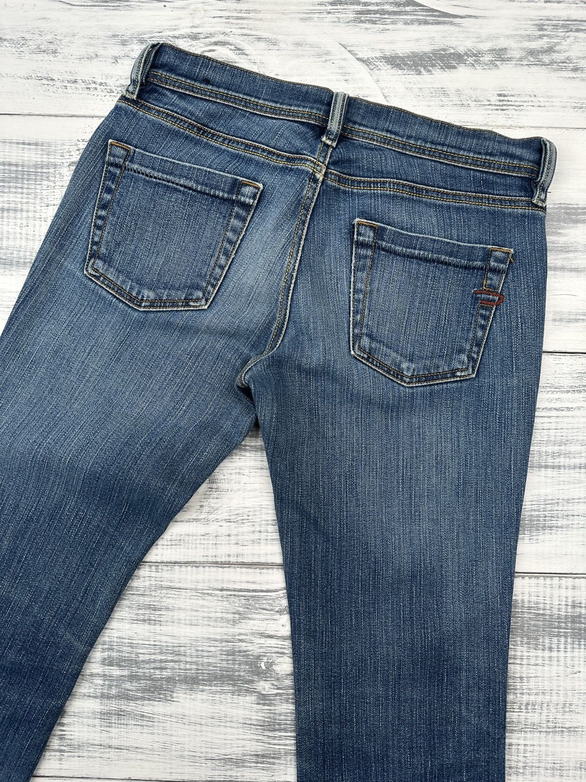 Diesel Y2K DIESEL Low Rise Blue Flared Jeans Women’s Pants Size 28" / US 6 / IT 42 - 7 Thumbnail