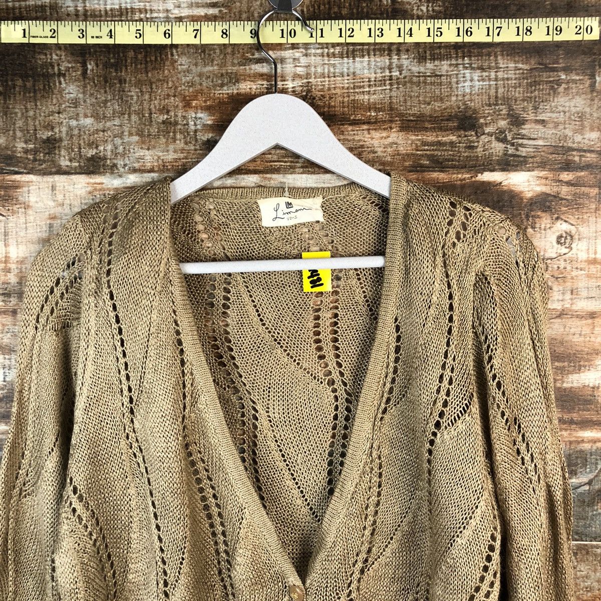 Japanese Brand Limanim japan vintage Black Cardigan Knitwear #A1481 Size US M / EU 48-50 / 2 - 4 Thumbnail