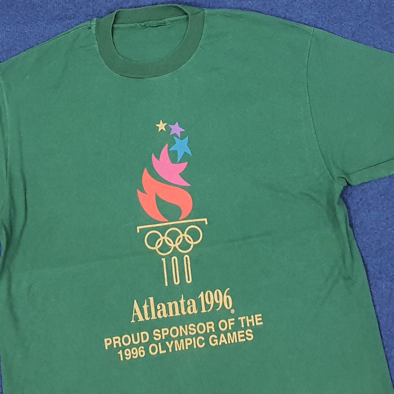 Vintage Vintage Atlanta 1996 Olympic Games Tshirt C249N18 Size US L / EU 52-54 / 3 - 2 Thumbnail