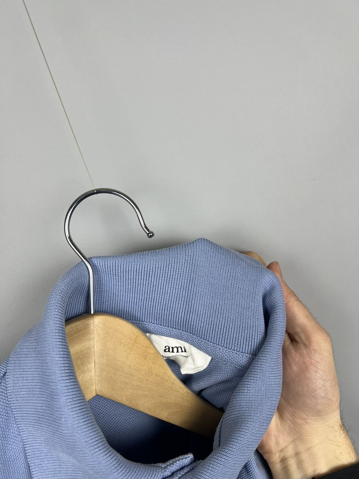 AMI AMI de Coeur Polo Shirt M Baby Blue Basic Japanese Paris y2k Size US XS / EU 42 / 0 - 9 Thumbnail