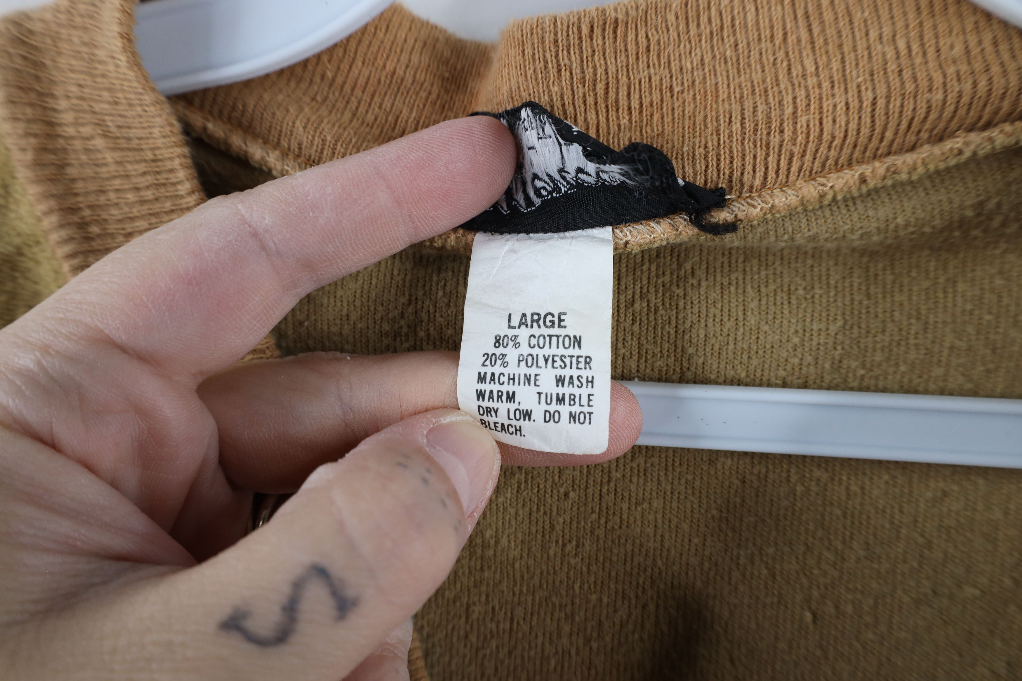 Vintage Vintage 70s Streetwear Blank Terry Cloth V-Neck Sweater USA Size US L / EU 52-54 / 3 - 9 Thumbnail