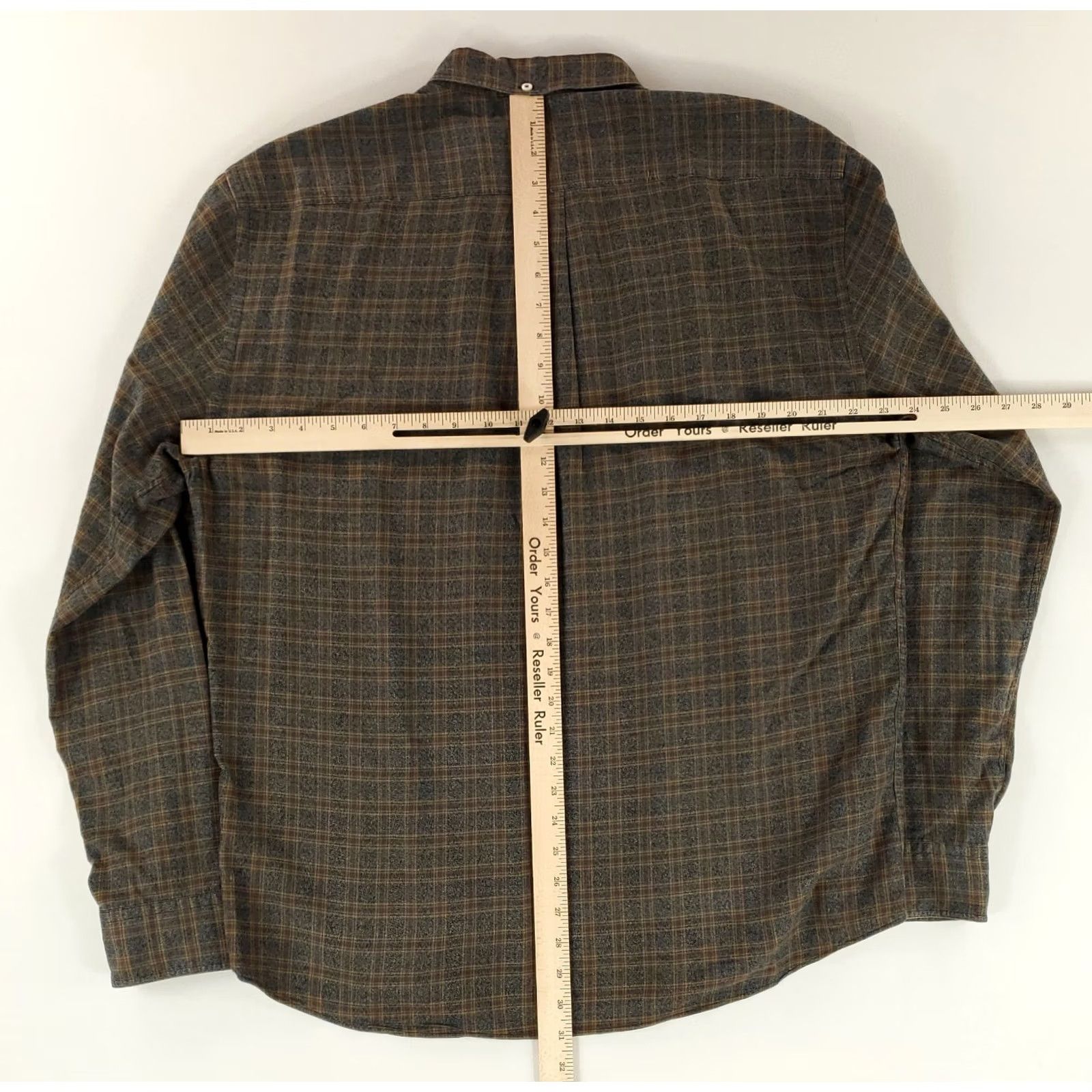 Billy Reid Billy Reid Shirt Button Down Gray Plaid Made Italy XL Mens Standard Fit Size US XL / EU 56 / 4 - 7 Thumbnail