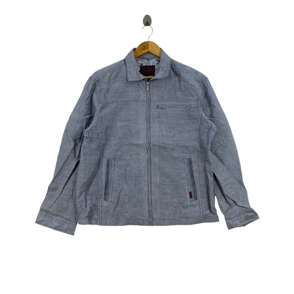 Japanese Brand INSPIRE Japanese Brand Hickory Multi Pockets Blue Bomber Size US L / EU 52-54 / 3 - 1 Thumbnail