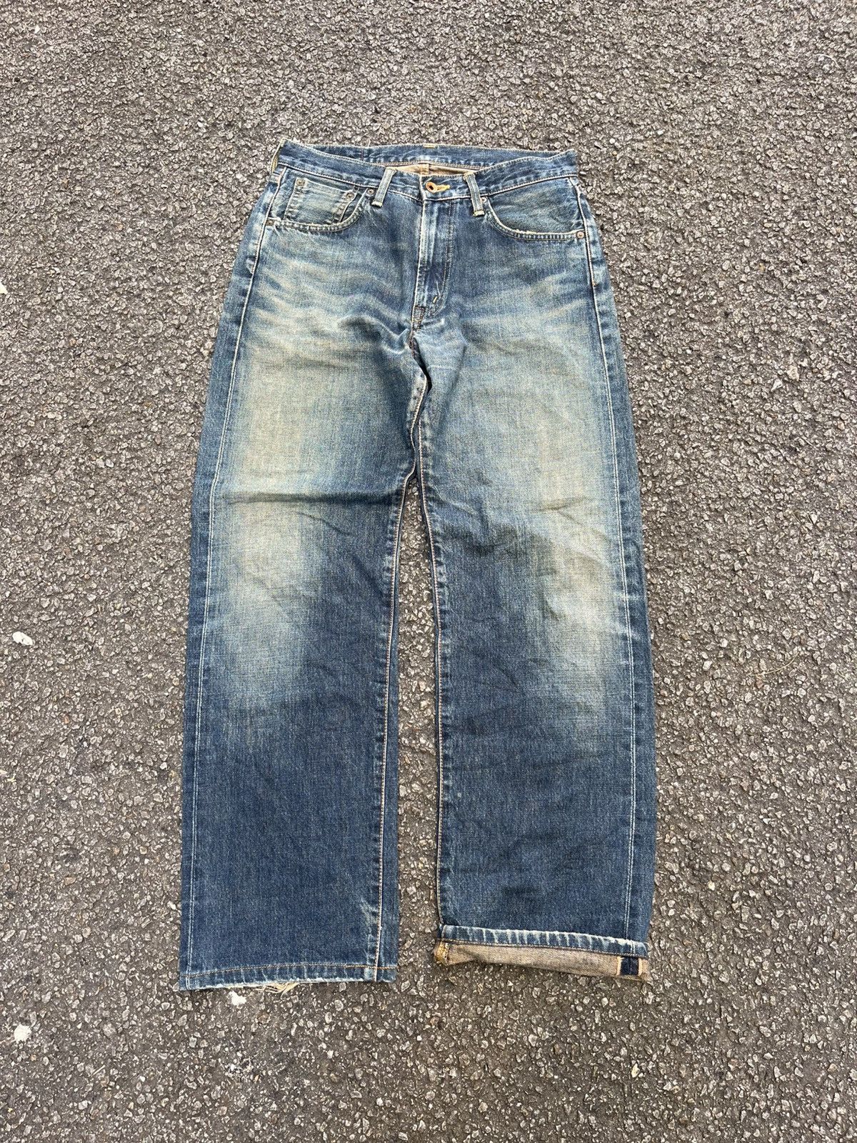 Hysteric Glamour VINTAGE EDWIN 505X SELVEDGE MUDWASH RUSTY DISTRESSED DENIM Size US 31 - 1 Thumbnail