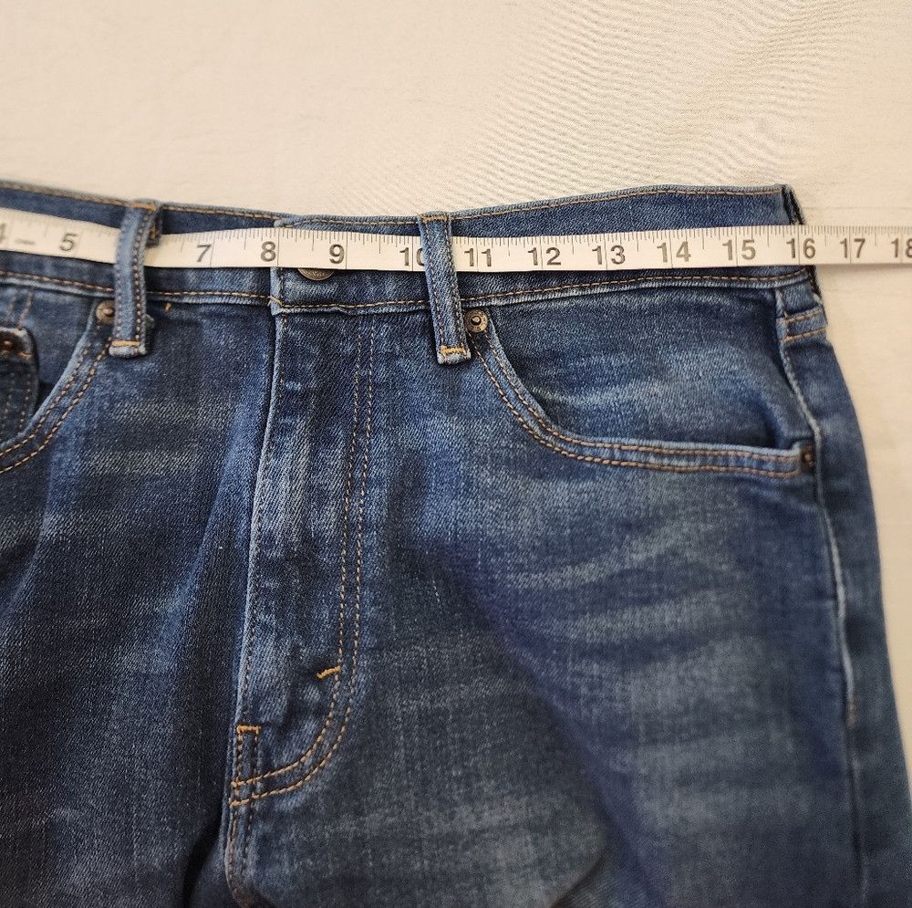 Jean × Levi's Levi's 505 Dark Denim Blue Jeans Classic Straight Leg High Size US 32 / EU 48 - 4 Thumbnail