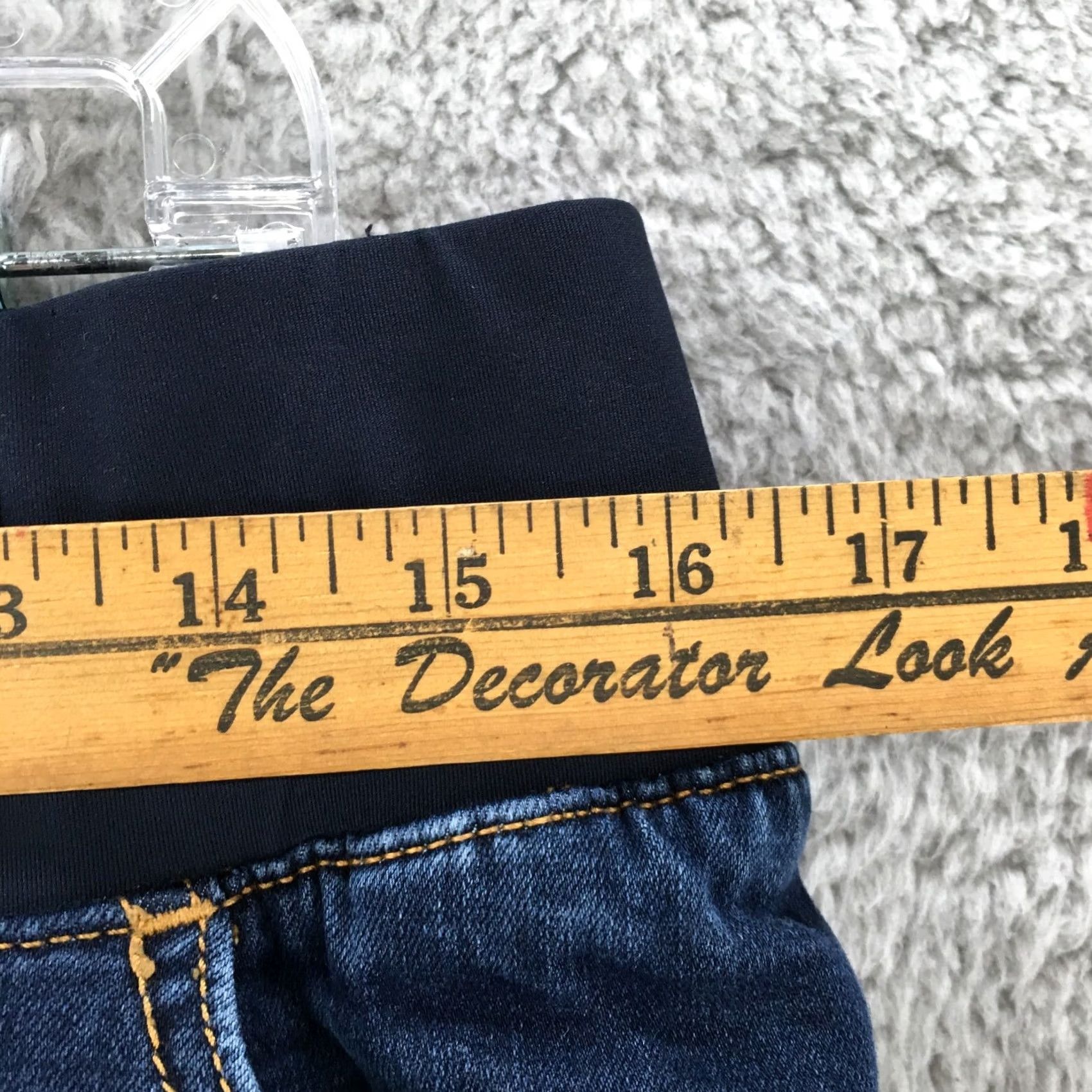 Old Navy Old Navy Jeans Womens 8 Maternity Denim Skinny Low Rise Dark Blue 5-Pocket Stretch Comfort Pull On Size 30" / US 8 / IT 44 - 5 Thumbnail