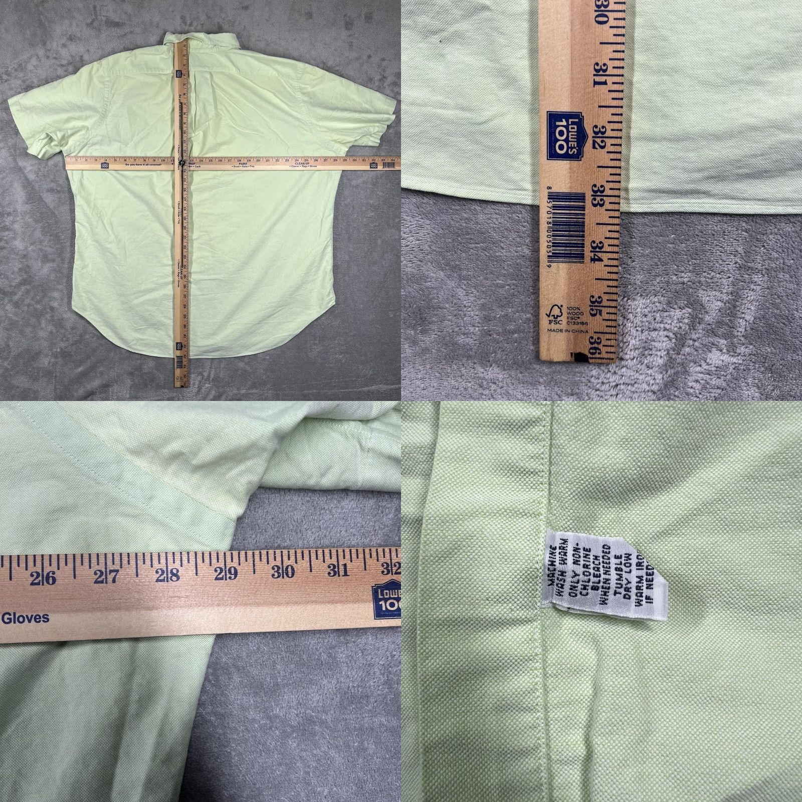 Ralph Lauren Ralph Lauren Shirt Short Sleeve Light Green Classic Fit Mens Size XXL Size US XXL / EU 58 / 5 - 8 Thumbnail