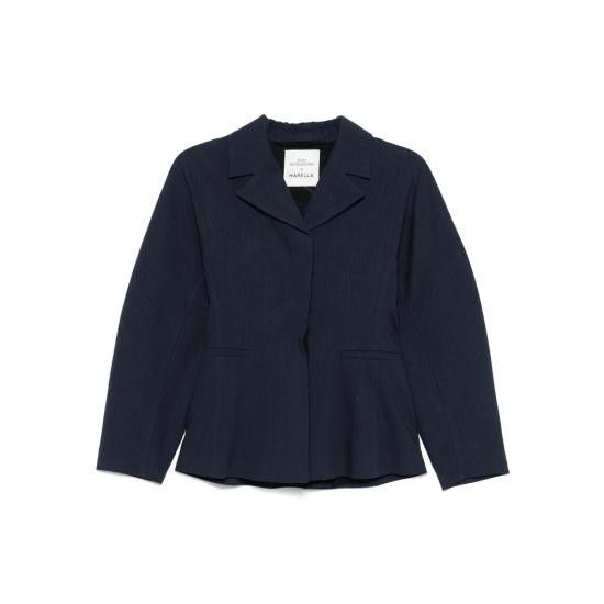 Marella MARELLA Women Suit Jackets 284 ROUNDED 007 BLUE Size XS / US 0-2 / IT 36-38 - 1 Thumbnail