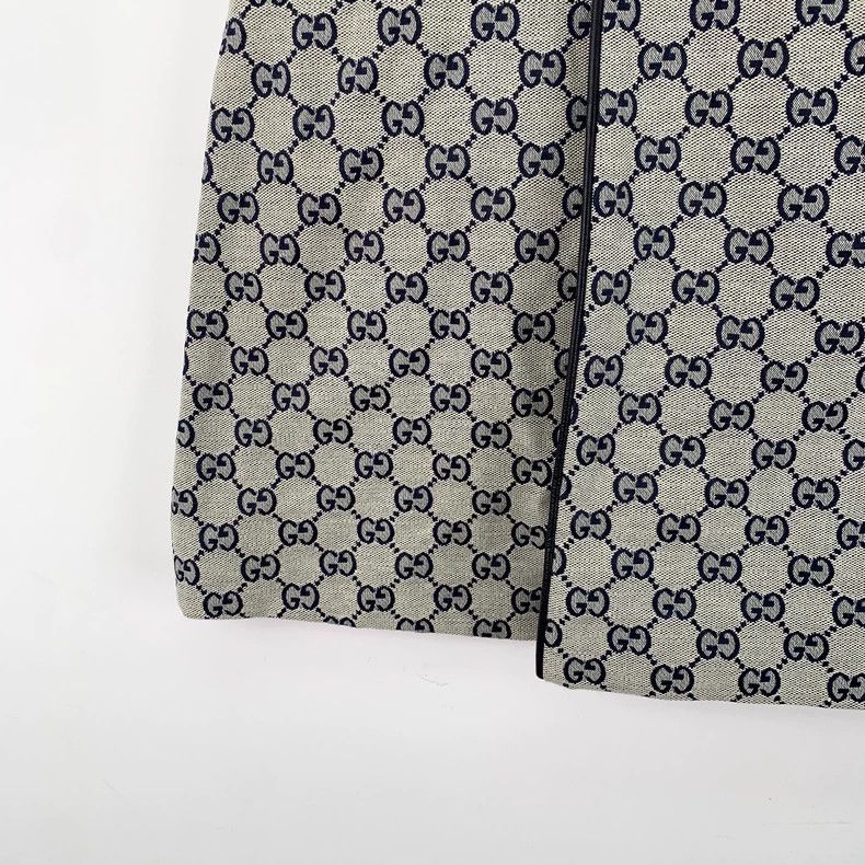 Gucci Gucci Gray logo jacquard full-print cotton casual skirt 250 Size 27" / US 4 / IT 40 - 4 Thumbnail