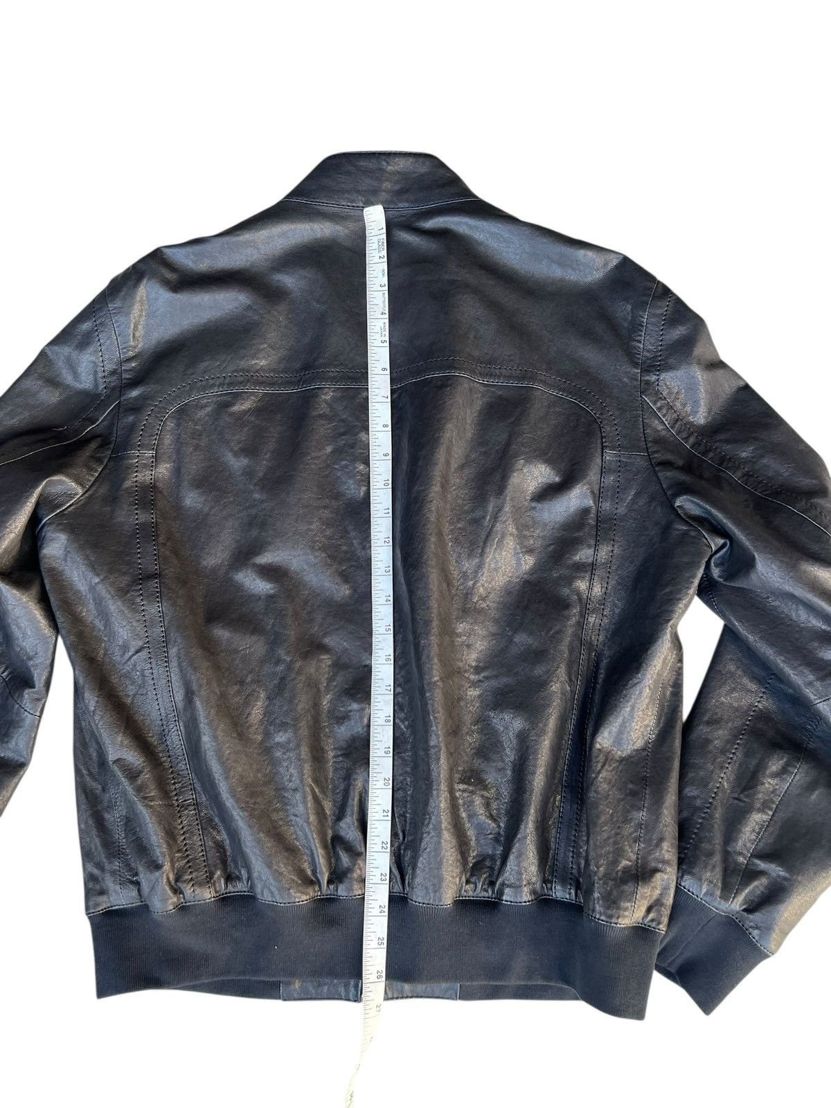 Hugo Boss Hugo Boss Italian Lamb Napa Leather Racer Jacket Size US M / EU 48-50 / 2 - 20 Thumbnail
