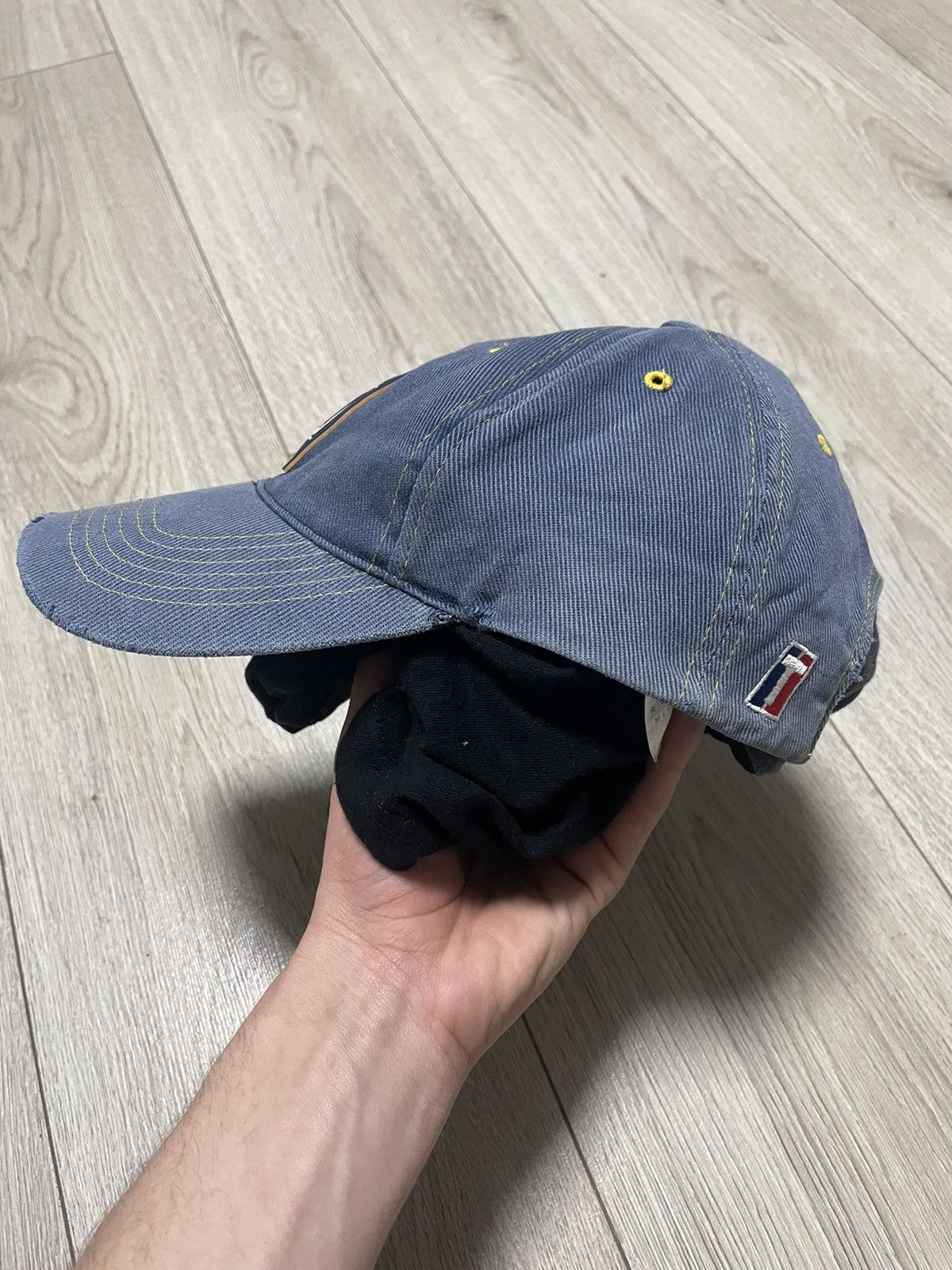 MLB × New York Yankees × Vintage Vintage 90s New York Yankees Denim Cap NY MLB Streetwear Size ONE SIZE - 4 Thumbnail