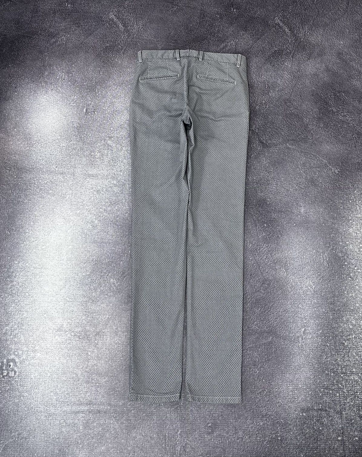 L.B.M. 1911 L.B.M. 1911 Men’s Micro Dash Gray Slim Fit Tailored Pants Size US 30 / EU 46 - 2 Thumbnail