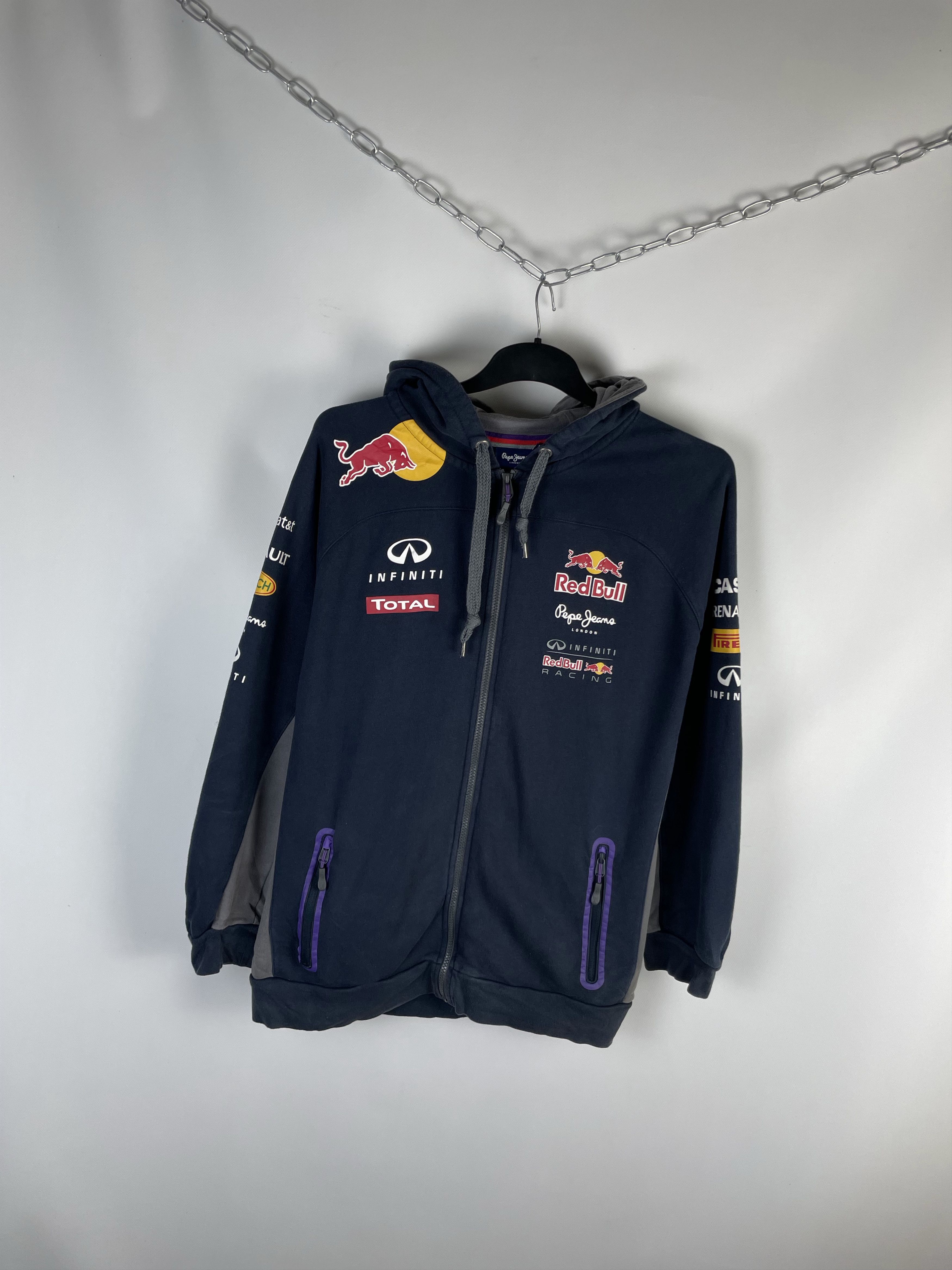 Other RED BULL MOTO ZIP UP HOODIE RACING MARLBORO INFINITY NASCAR Size US XXL / EU 58 / 5 - 2 Thumbnail