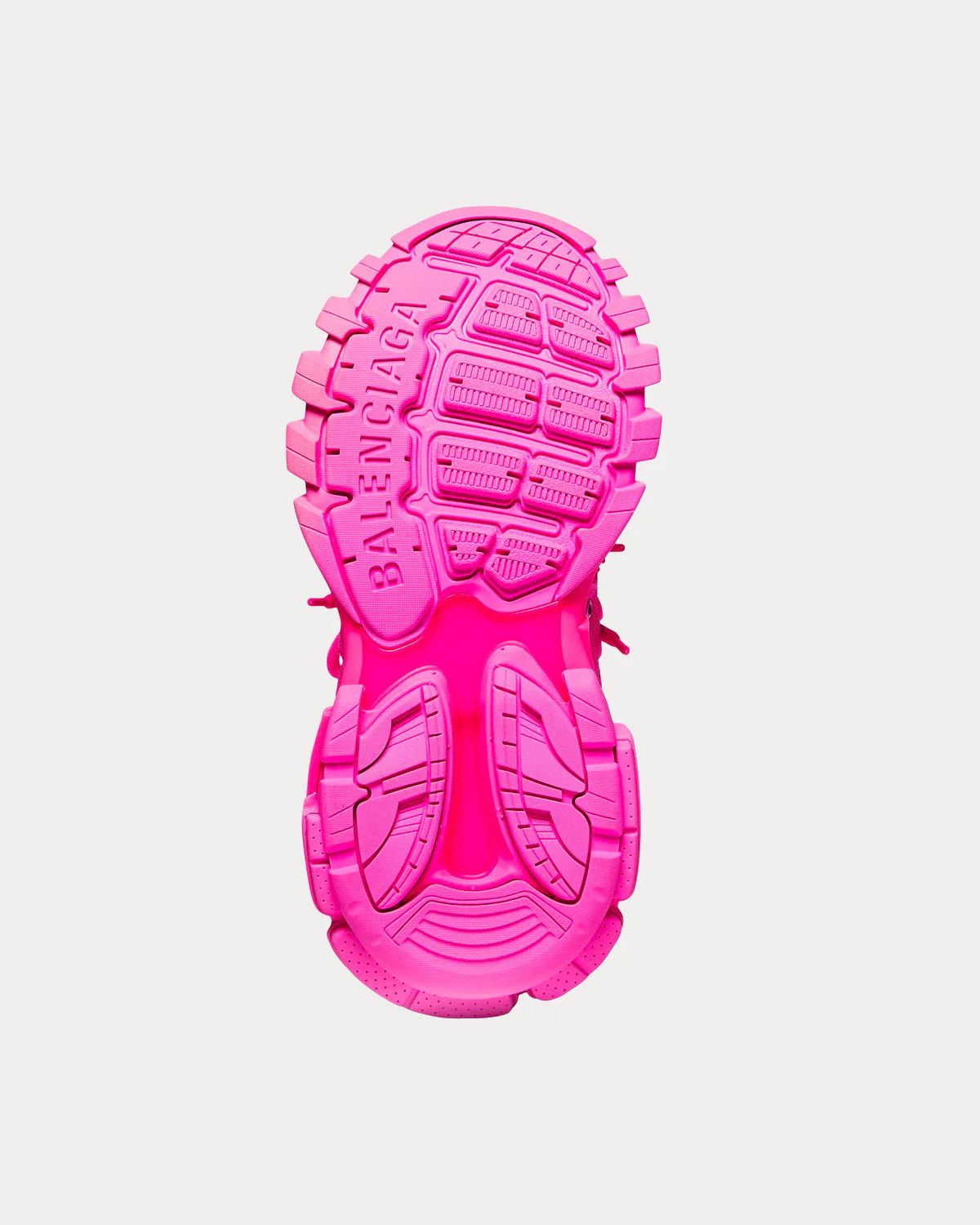 Balenciaga o1in1g0924 Track Sneaker In Full Mesh in Neon Pink Size US 7 / IT 37 - 4 Thumbnail