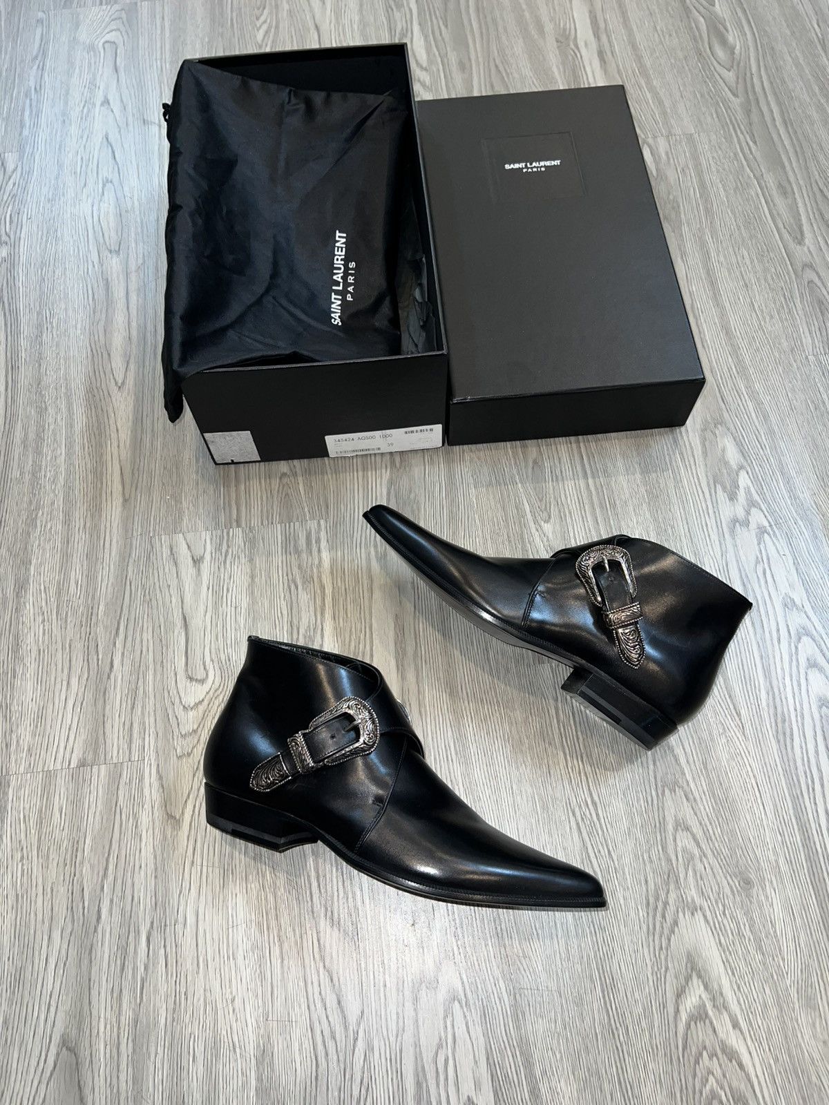 Hedi Slimane Saint Laurent Western Boots Ss14 Size US 6 / EU 39 - 1 Thumbnail