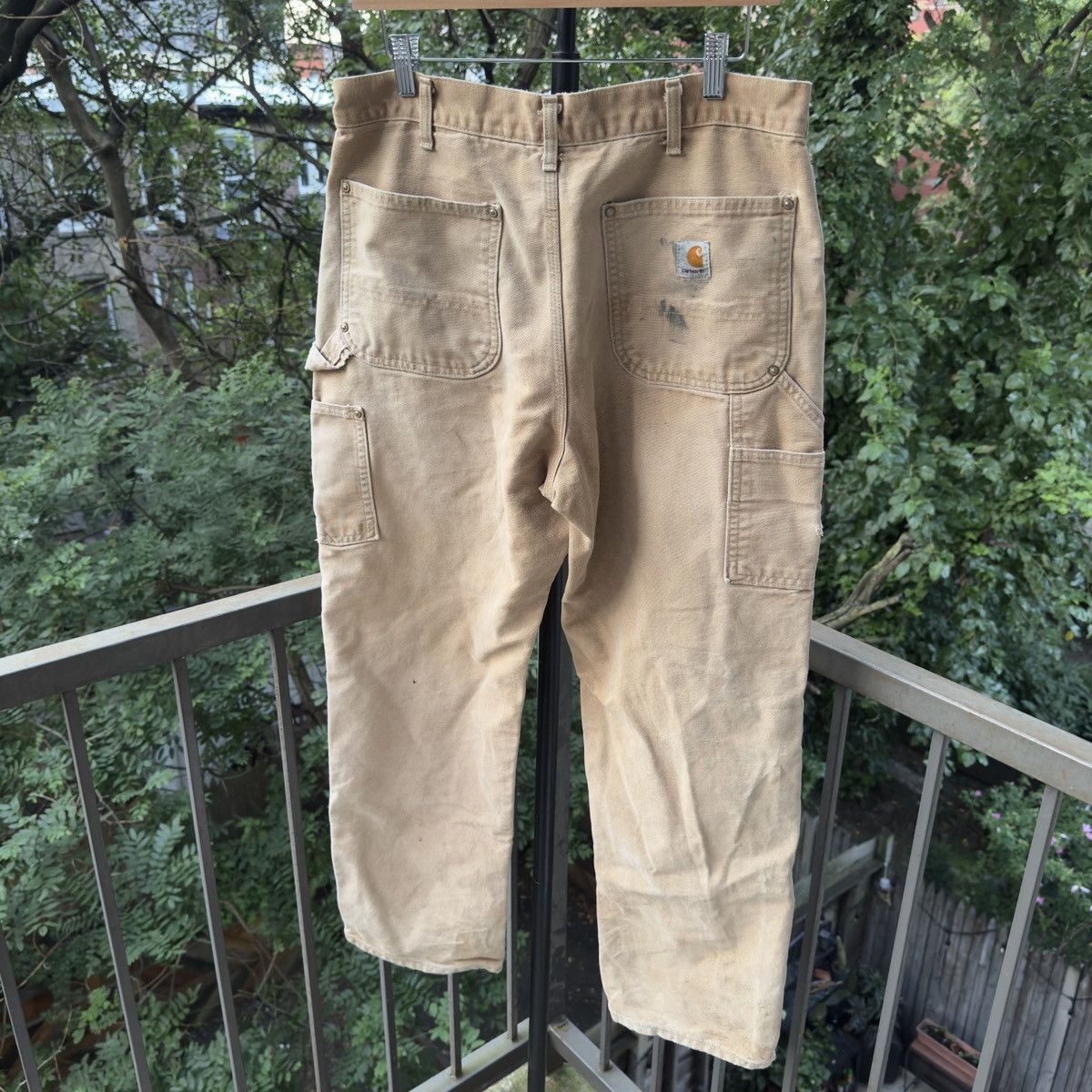Vintage Thrashed Faded Carhartt Double Knee ERD Grunge Chrome Size US 34 / EU 50 - 2 Thumbnail