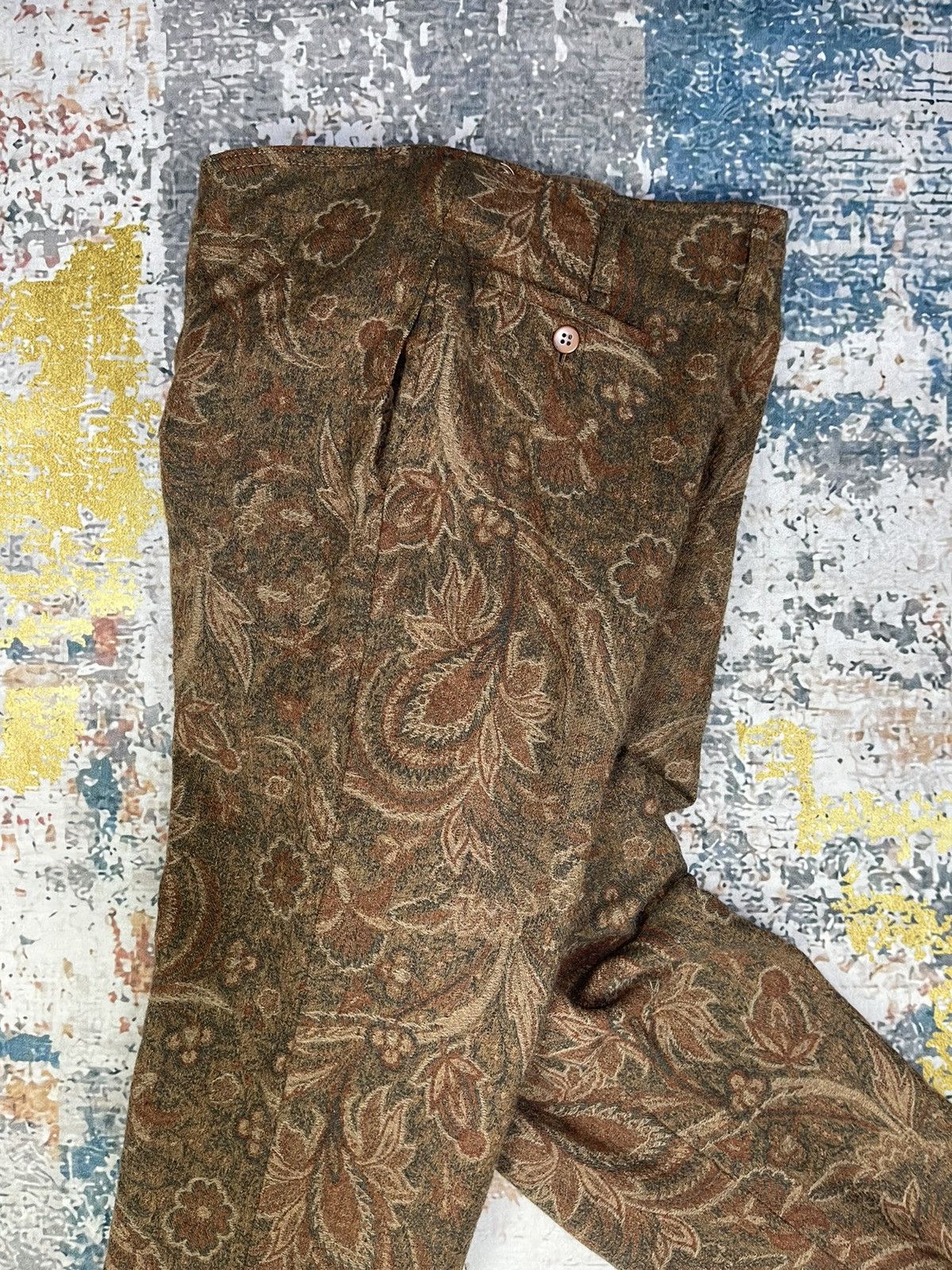 Japanese Brand Vintage Sled Paisley Bryan Pants Size 28" / US 6 / IT 42 - 2 Thumbnail