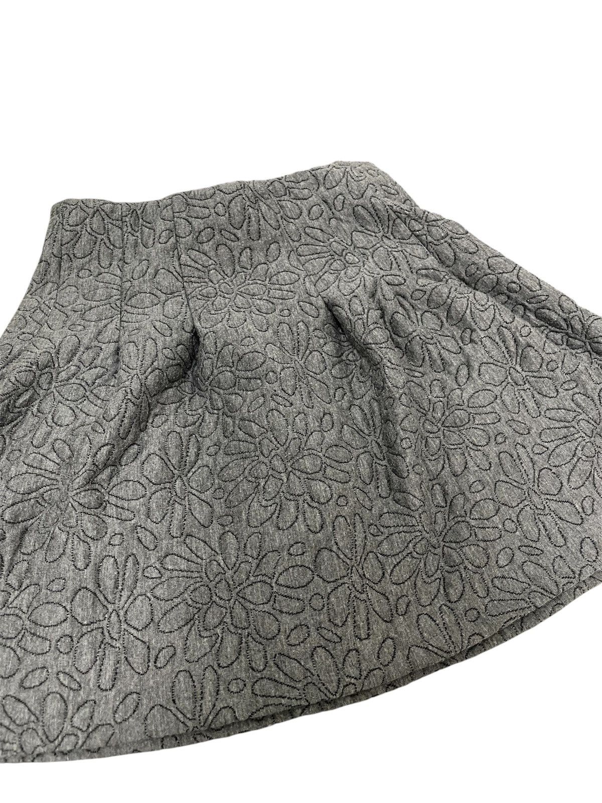 Japanese Brand Nice Claup Embroidered Floral Flared Mini Skirt Size 24" / US 00 / IT 34 - 3 Thumbnail