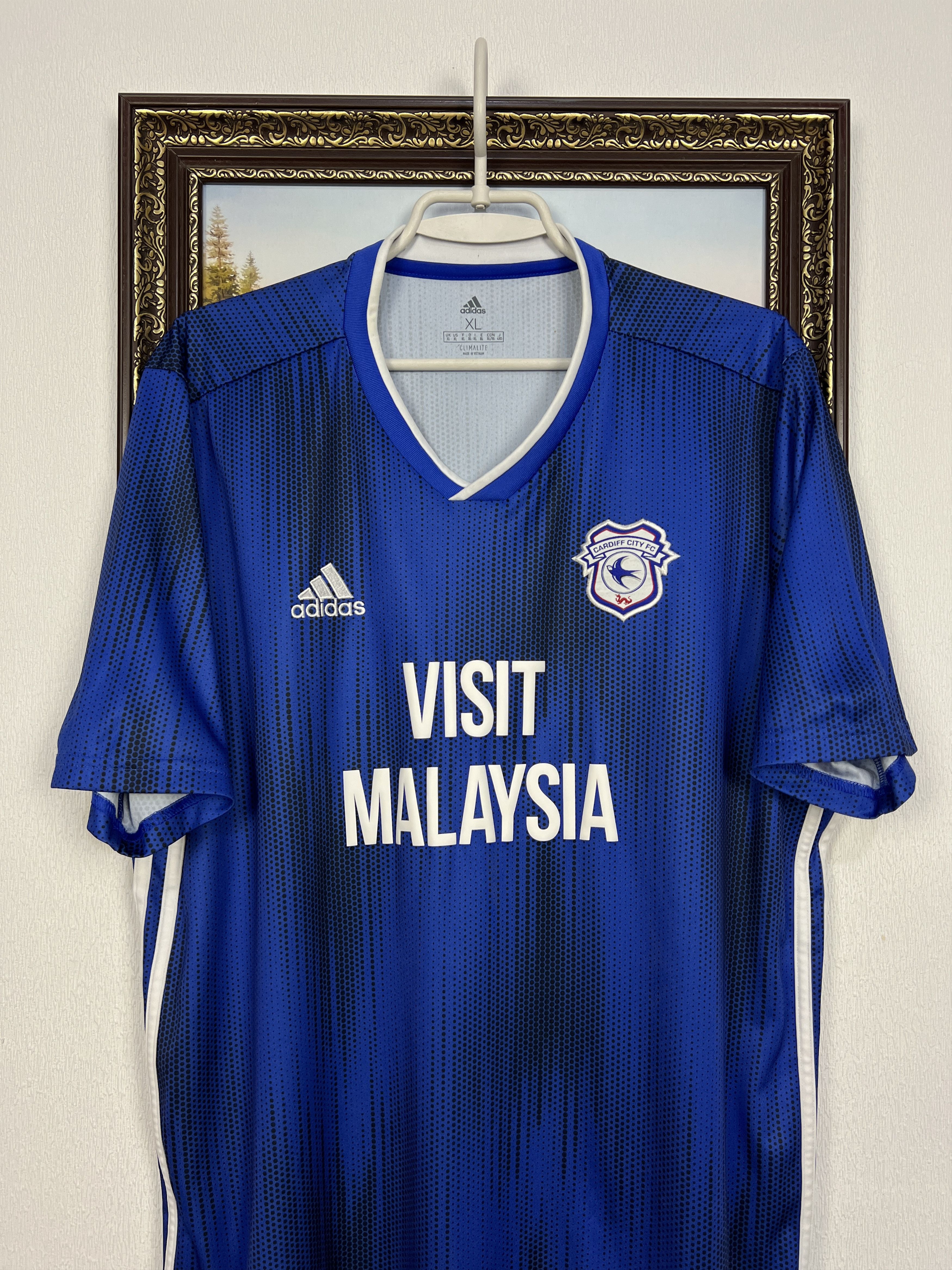 Adidas Cardiff City Home football shirt 2019 Soccer Adidas Jersey Size US XL / EU 56 / 4 - 2 Thumbnail