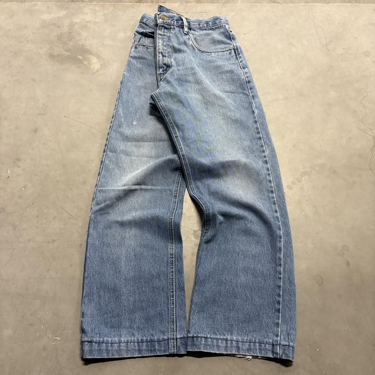 Japanese Brand × Vintage Vintage Y2K/2000s Baggy Tall Medium Wash Jaguar Denim Jeans! Size US 34 / EU 50 - 1 Thumbnail