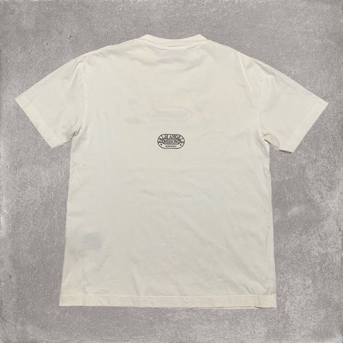 Palm Angels Palm Angels Large Missoni Spray Paint White Tee Size US L / EU 52-54 / 3 - 2 Thumbnail