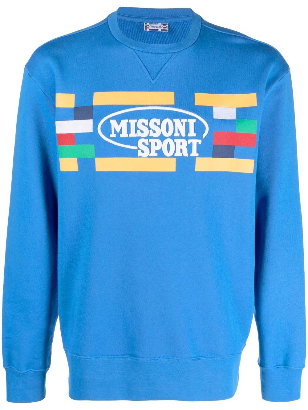 Missoni o1y0225 Logo Sweatshirt in Blue Size US XS / EU 42 / 0 - 1 Thumbnail