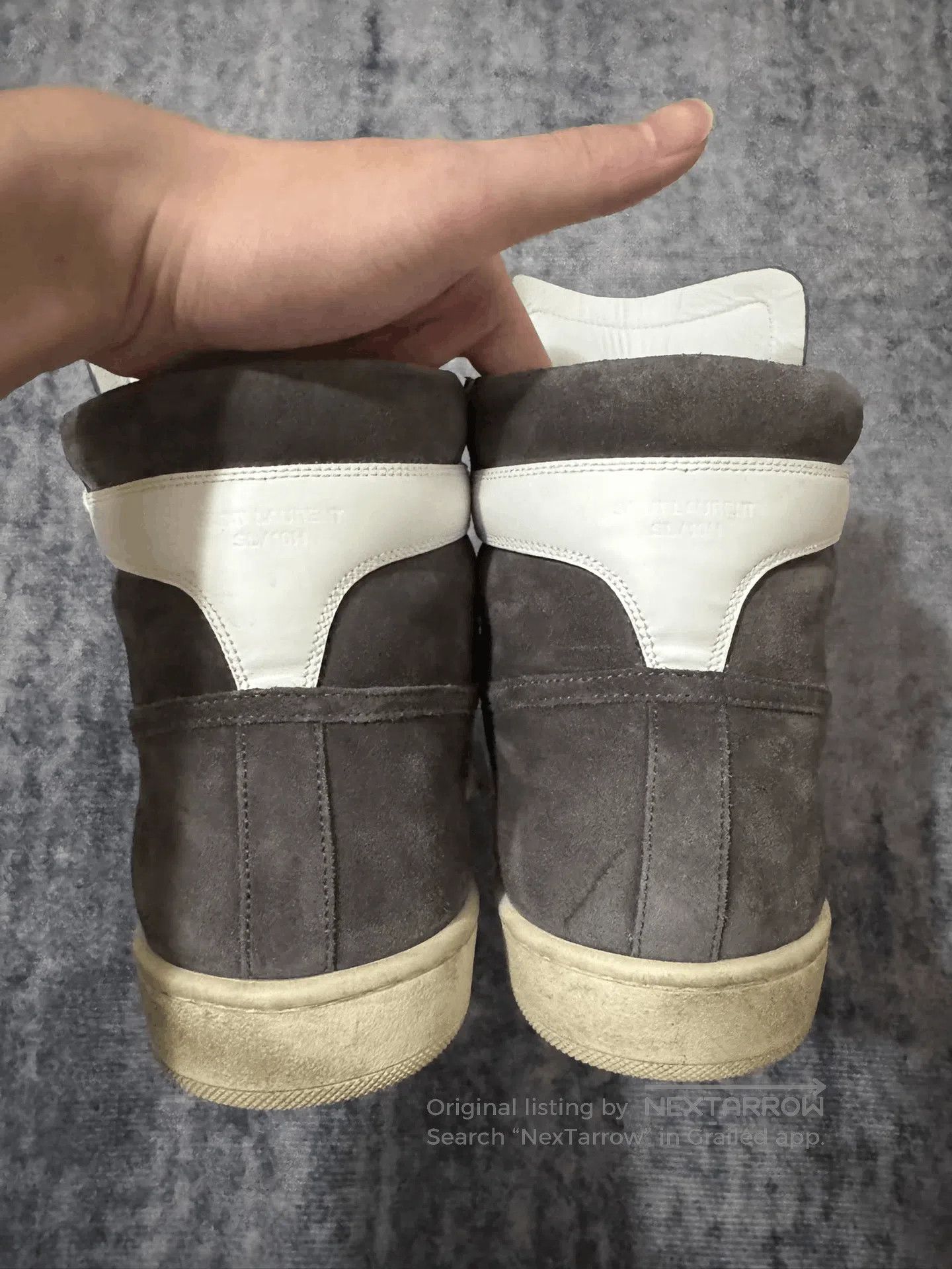 Saint Laurent Paris Saint Laurent High-Top Suede Sneakers. Size US 7 / EU 40 - 4 Thumbnail