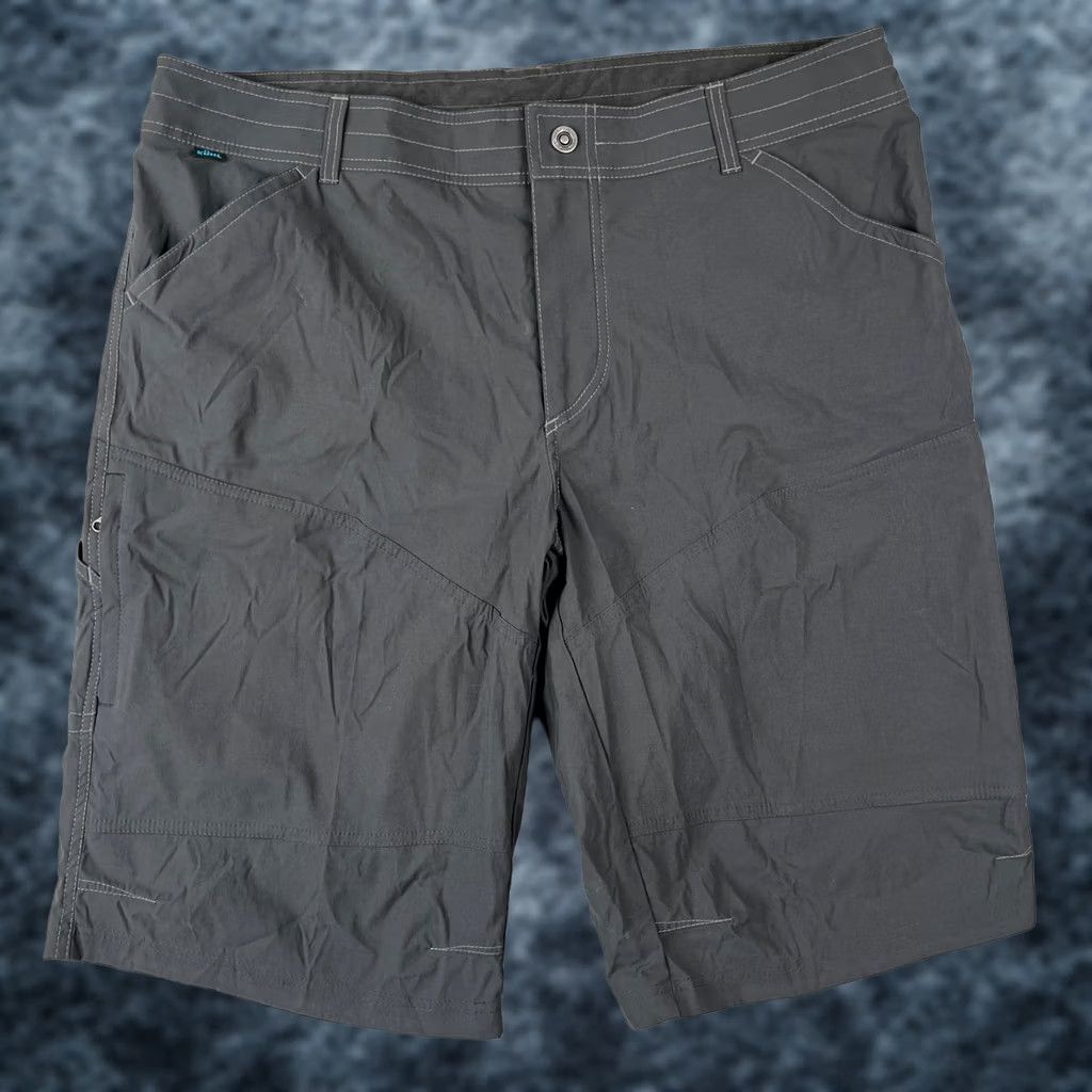 Vintage Kuhl Renegade Shorts Cargo Stretch Hiking 40x13 Mens Grey Fishing Outdoors Mens Regular 40 Gray Cargo Pocket Quick Dry Lightweight Stretch Breathable Size US 40 / EU 56 - 1 Thumbnail