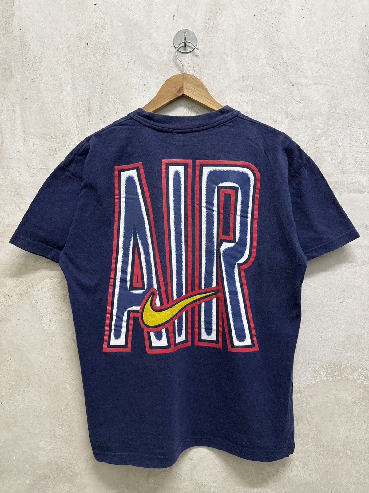 Nike Vintage 90s Nike Air Big Shot Graphic T-Shirt Size US M / EU 48-50 / 2 - 1 Thumbnail