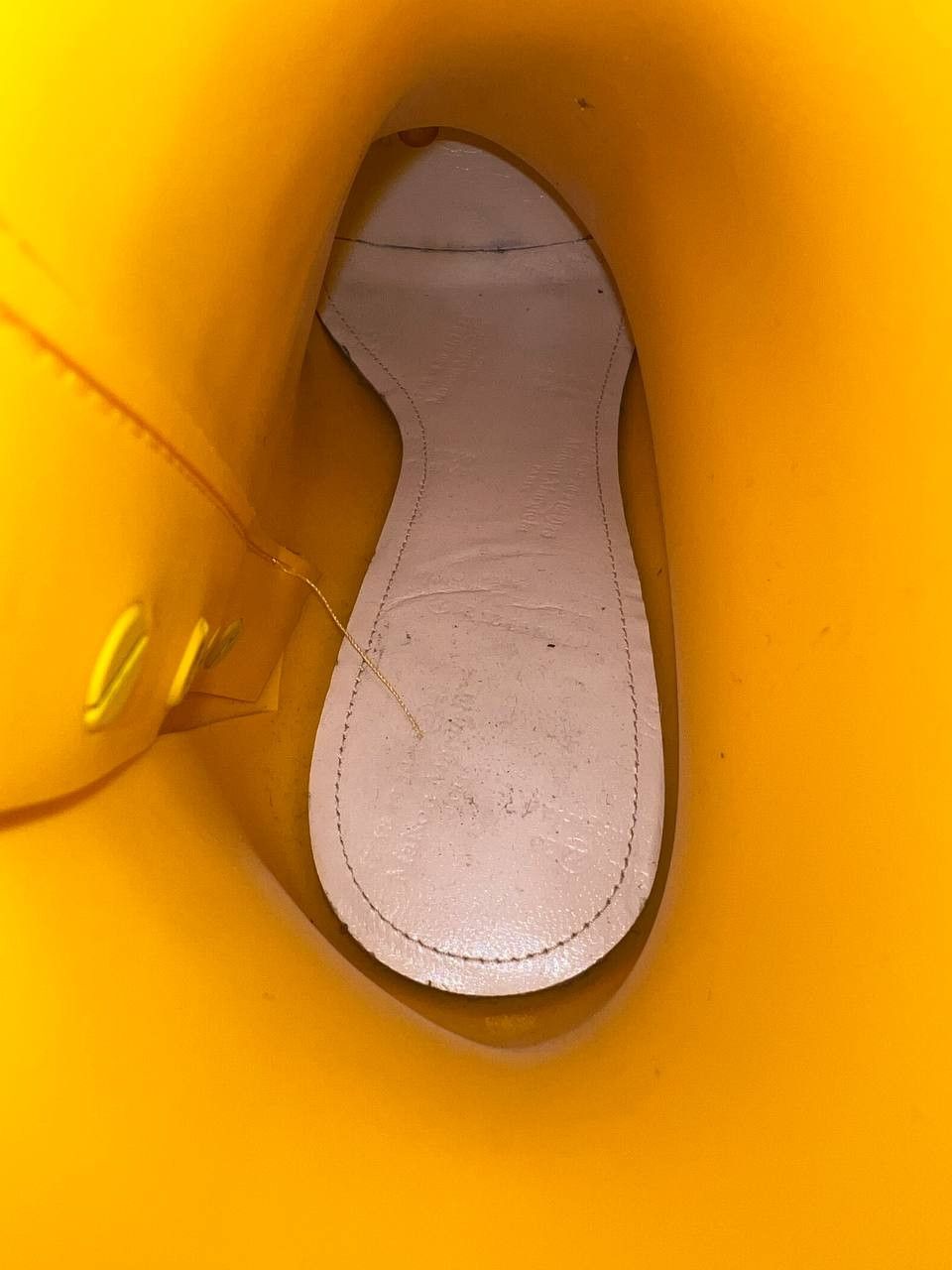 Maison Margiela SS22 Maison Margiela Yellow Recycled Rubber Tabi Boots Size US 6 / IT 36 - 5 Thumbnail