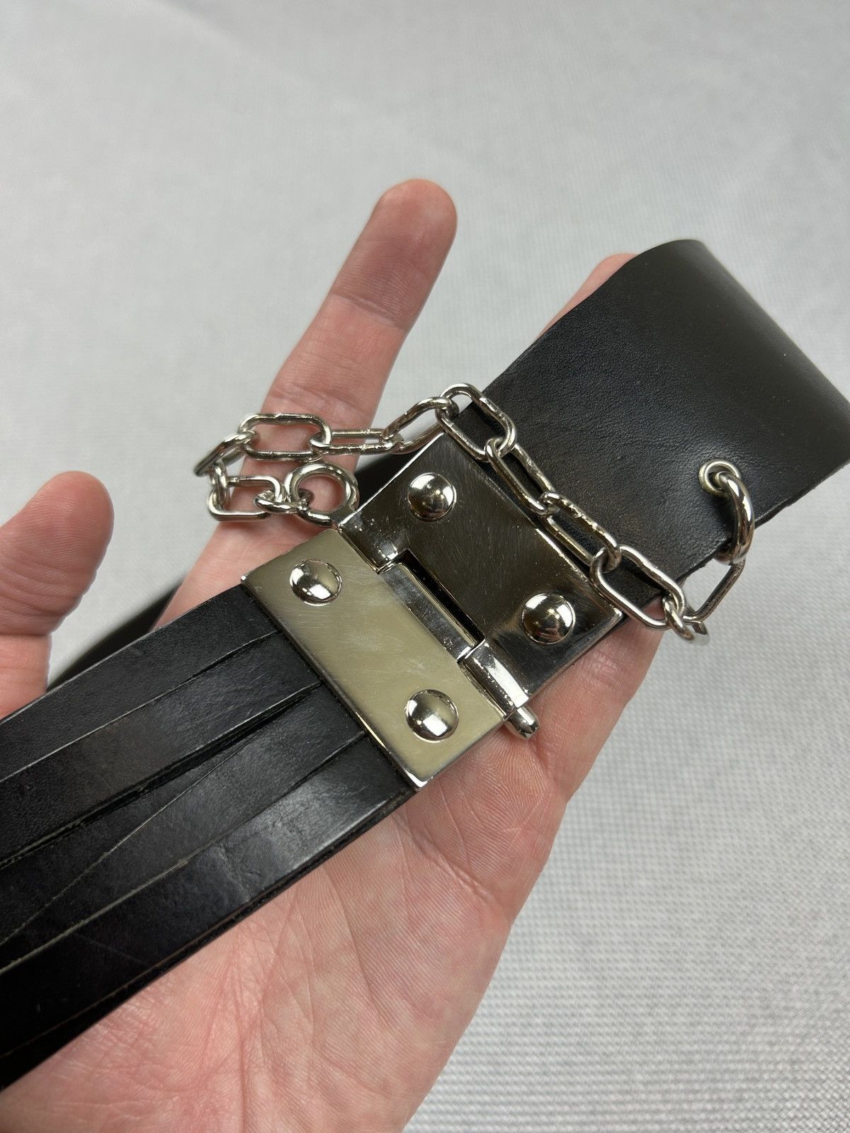 Jean Paul Gaultier Archive Jean Paul Gaultier Leather Rare Waist Belt Size ONE SIZE - 11 Thumbnail