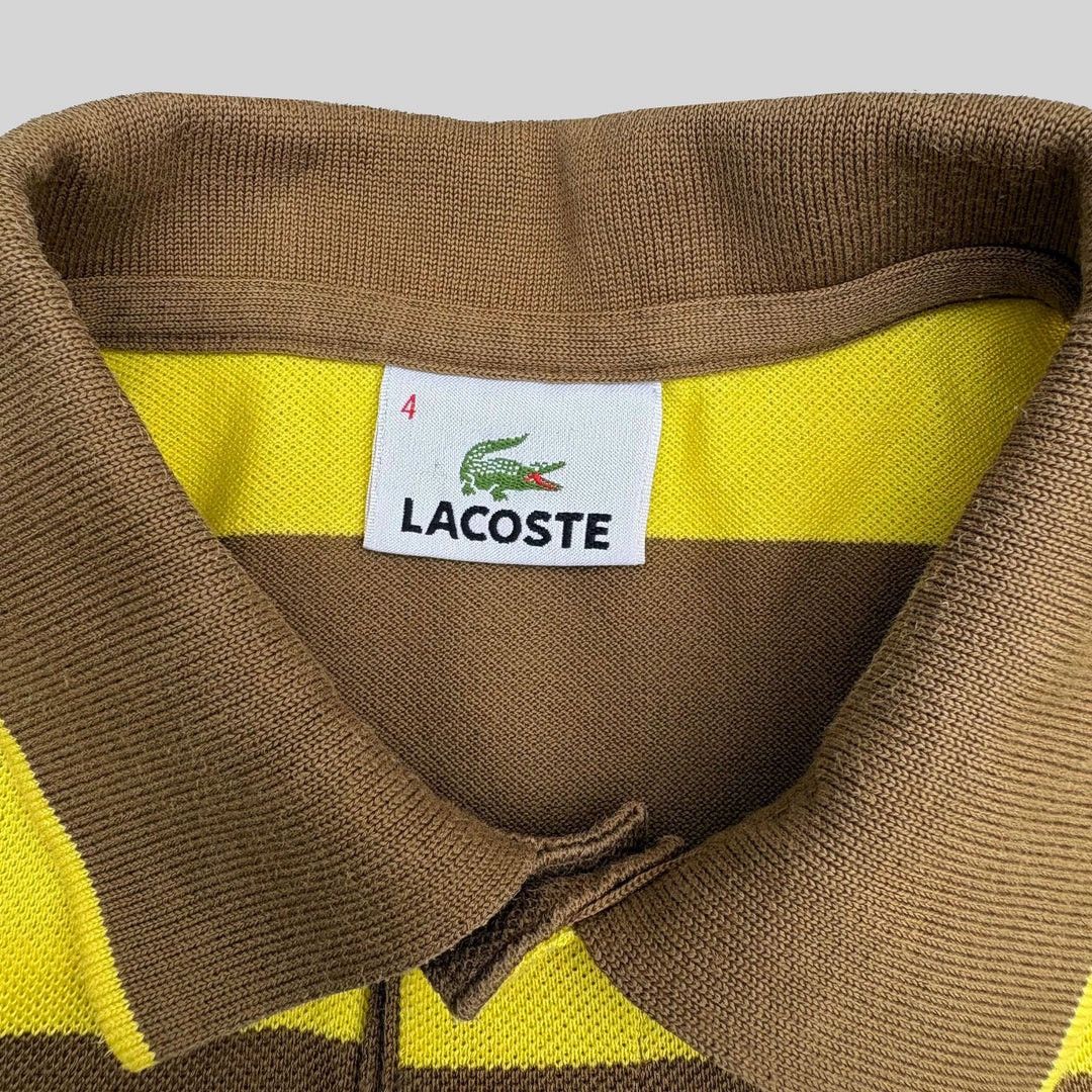 Lacoste Lacoste 2000 Y2k Vintage Striped Indie Japan Made Polo Shirt Size US M / EU 48-50 / 2 - 2 Thumbnail