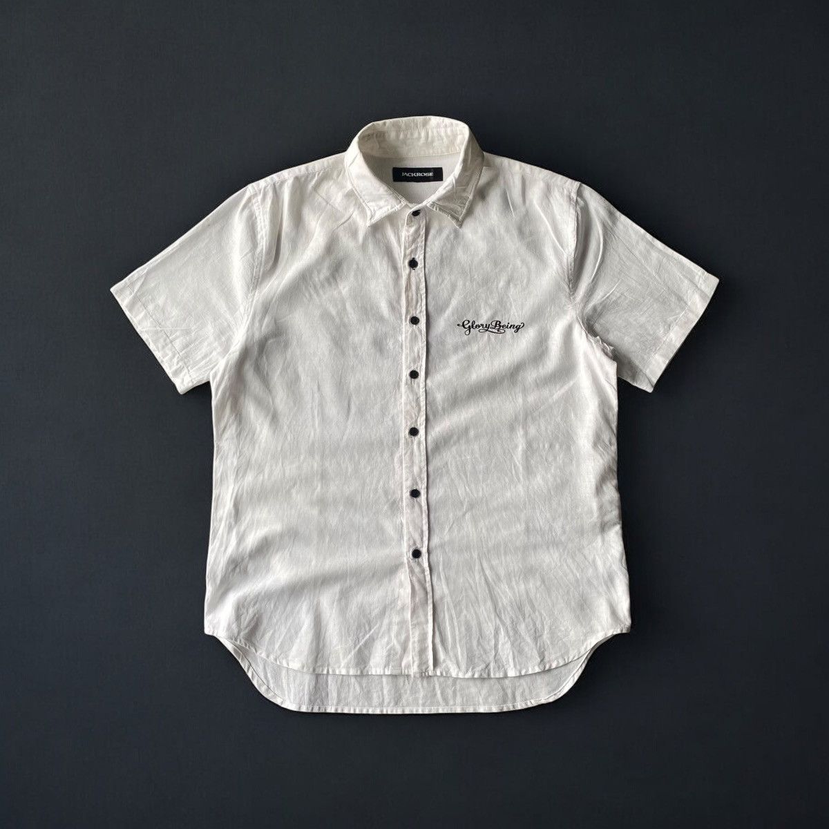 If Six Was Nine × Japanese Brand × Le Grande Bleu (L.G.B.) JACKROSE EMBROIDERY SHIRT BUTTON UP Size US M / EU 48-50 / 2 - 2 Thumbnail