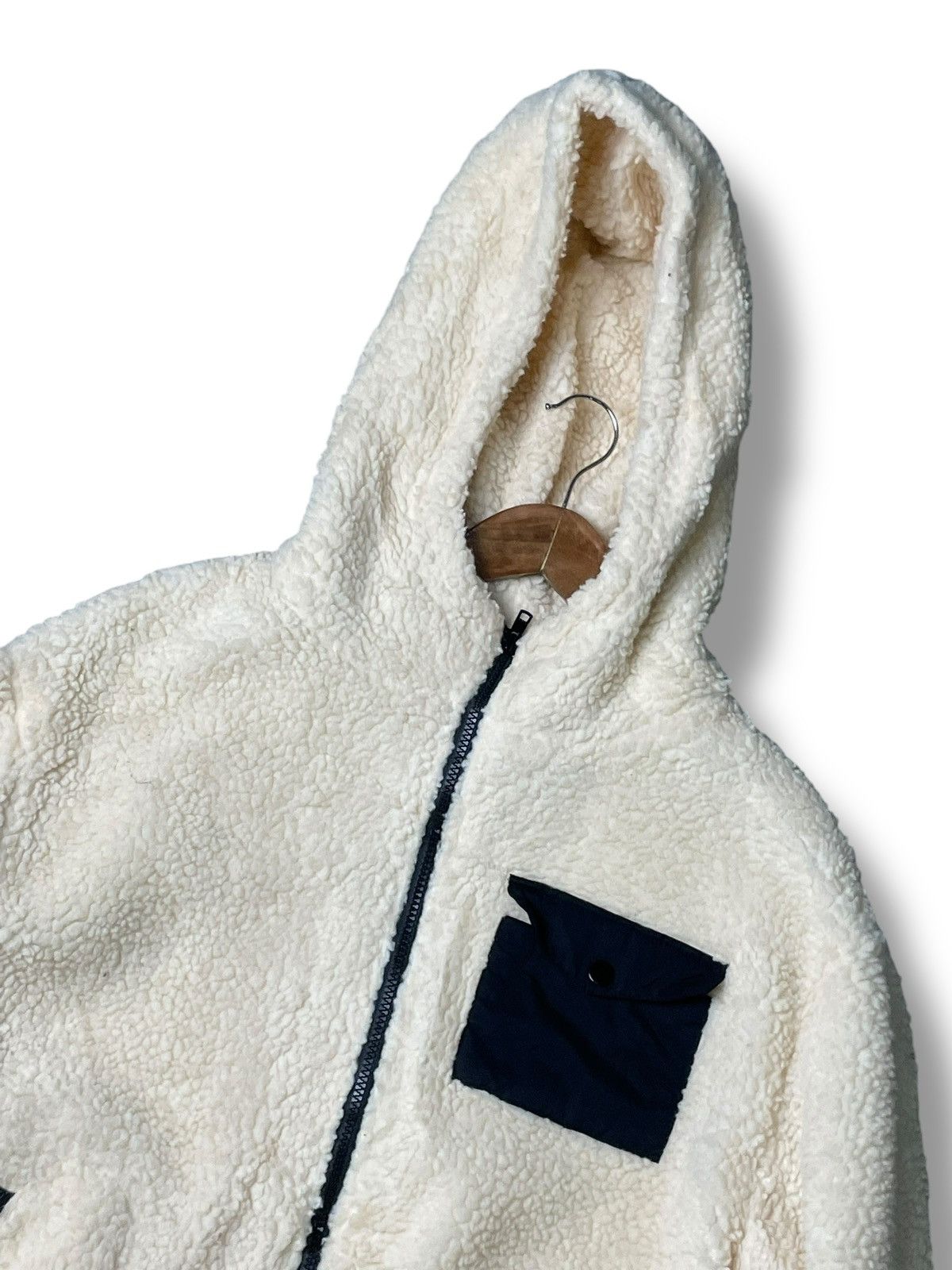 Japanese Brand × Vintage SALOON Japanese Brand Sherpa Hoodie Jacket (88) Size US XS / EU 42 / 0 - 2 Thumbnail